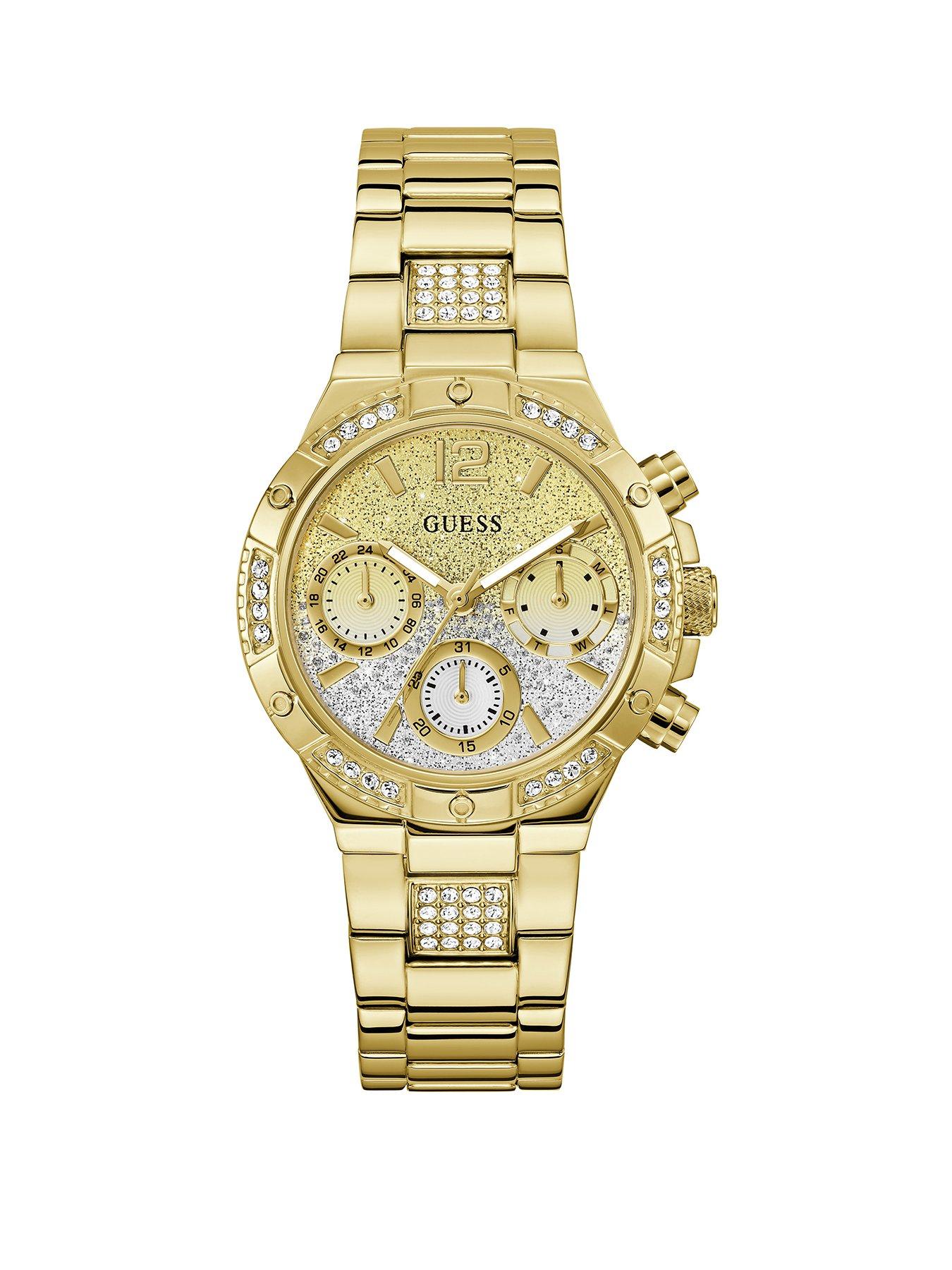 undefined gold tone Ladies watch with gold glitz ombre dial and gold tone bracelet