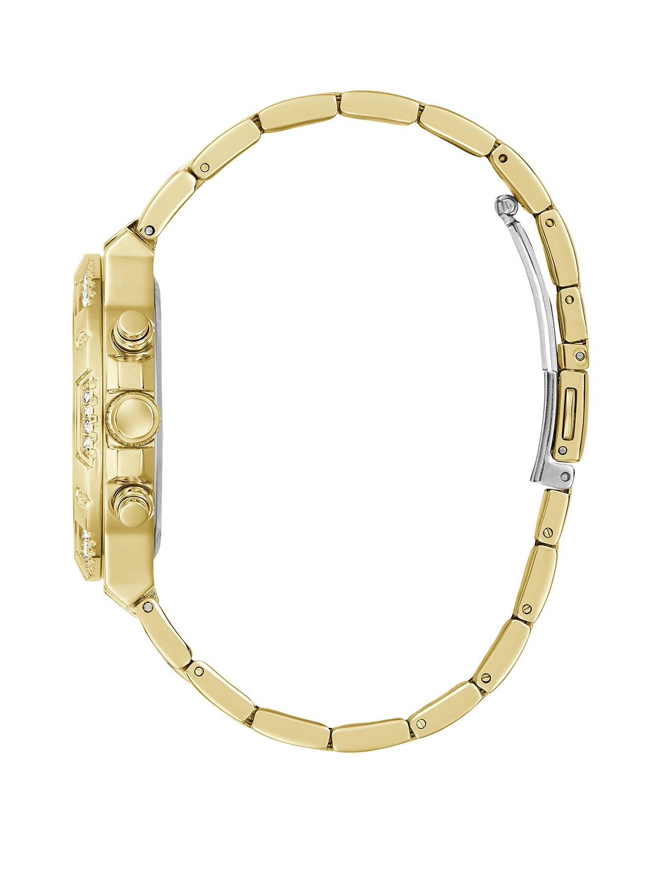 Image 2 of 5 of Guess gold tone Ladies watch with gold glitz ombre dial and gold tone bracelet