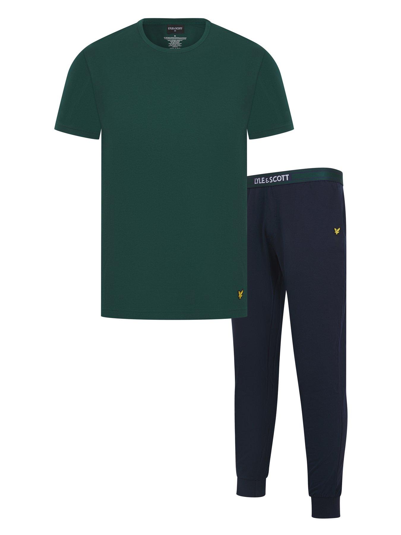 Image 1 of 6 of Lyle & Scott Lyle &amp; Scott Cash Short Sleeve Lounge Set