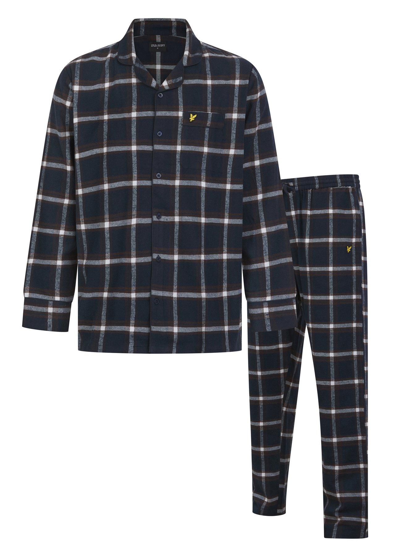 lyle-scott-lyle-amp-scott-julian-check-pyjama-set-navy