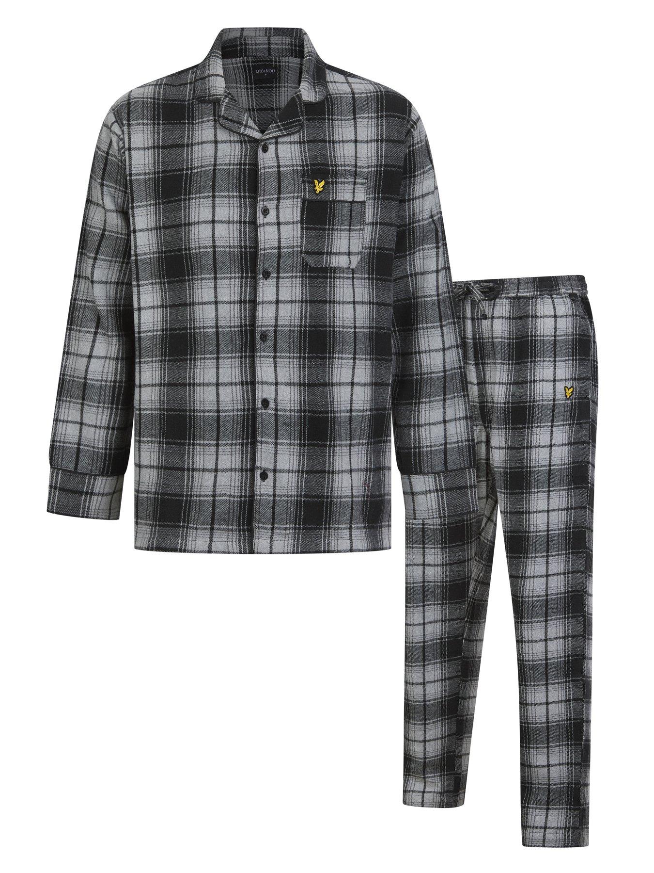 lyle-scott-lyle-amp-scott-julian-check-pyjama-set-black