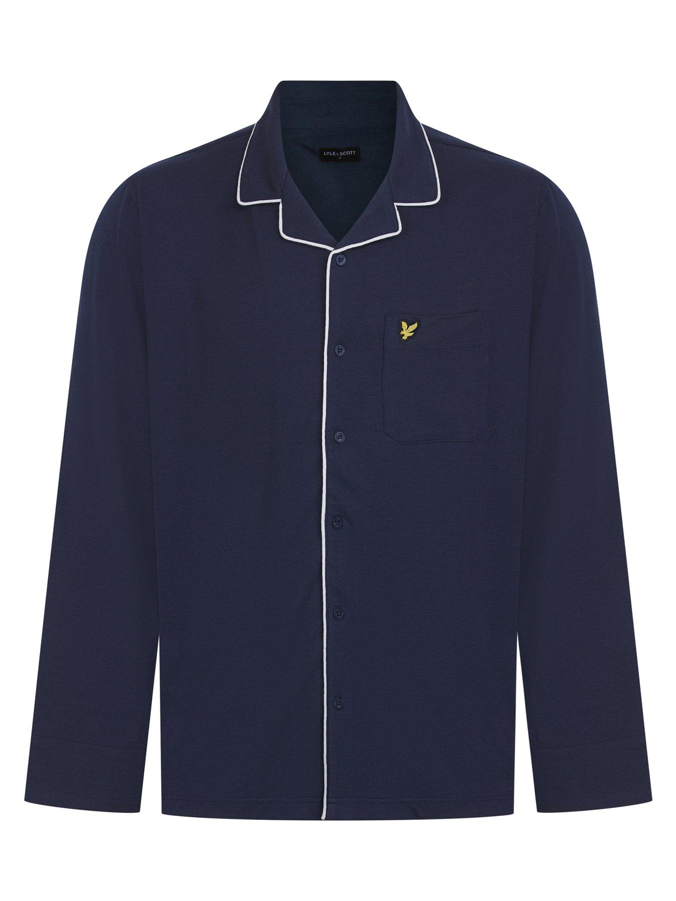 Image 2 of 6 of Lyle & Scott Lyle &amp; Scott Bellingham Check Pyjama Set - Navy