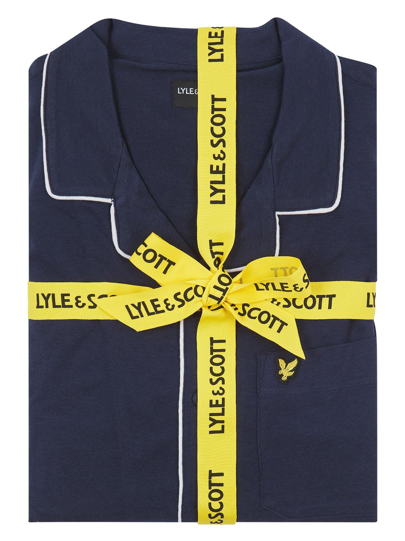 Image 6 of 6 of Lyle & Scott Lyle &amp; Scott Bellingham Check Pyjama Set - Navy