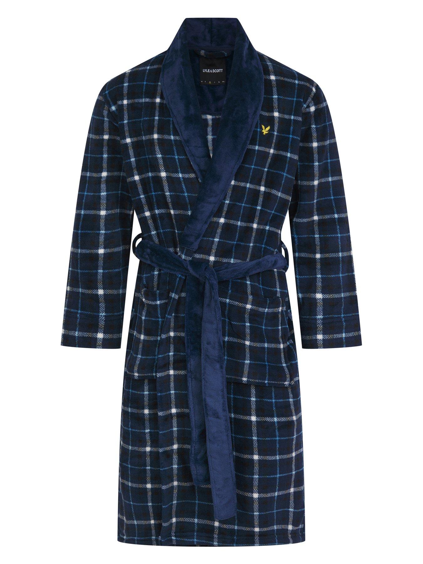 Image 1 of 3 of Lyle & Scott Lyle &amp; Scott Cassidy Check Bathrobe