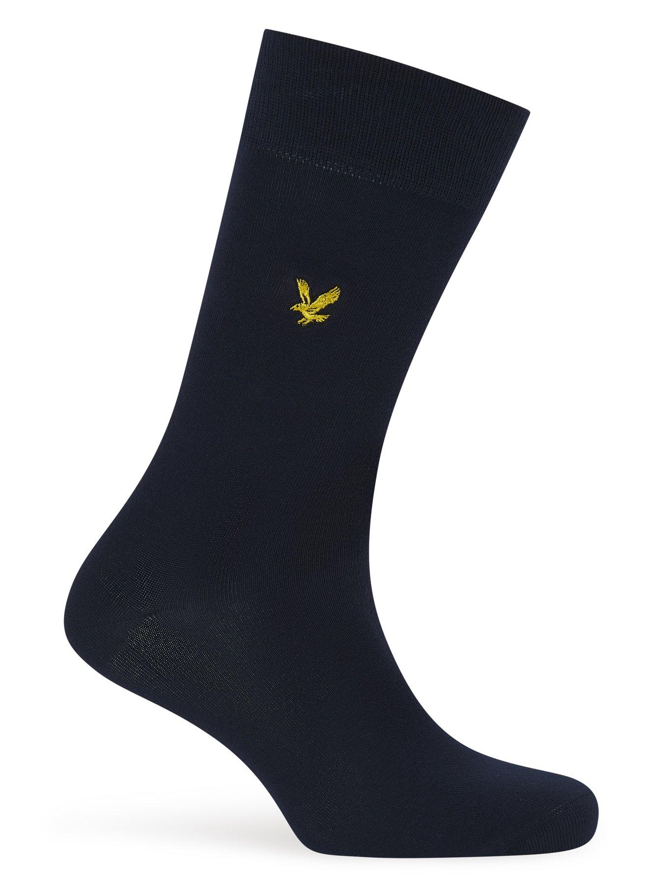 Image 3 of 3 of Lyle & Scott Lyle &amp; Scott Angus 3 Pack Dress Socks - Multi