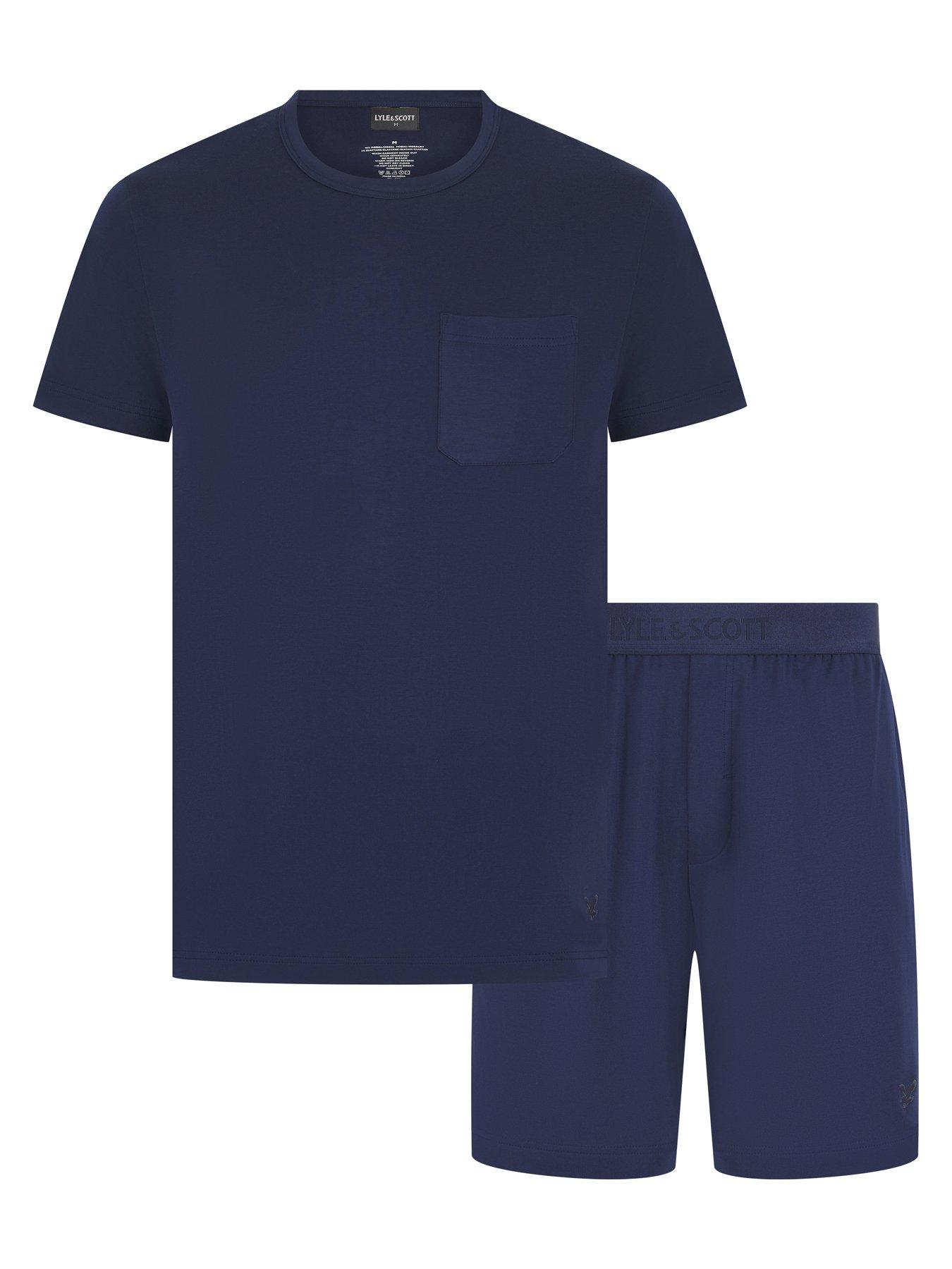 Lyle & Scott Lyle  &  Scott Lorenzo Premium Pyjama Gift Set - Navy