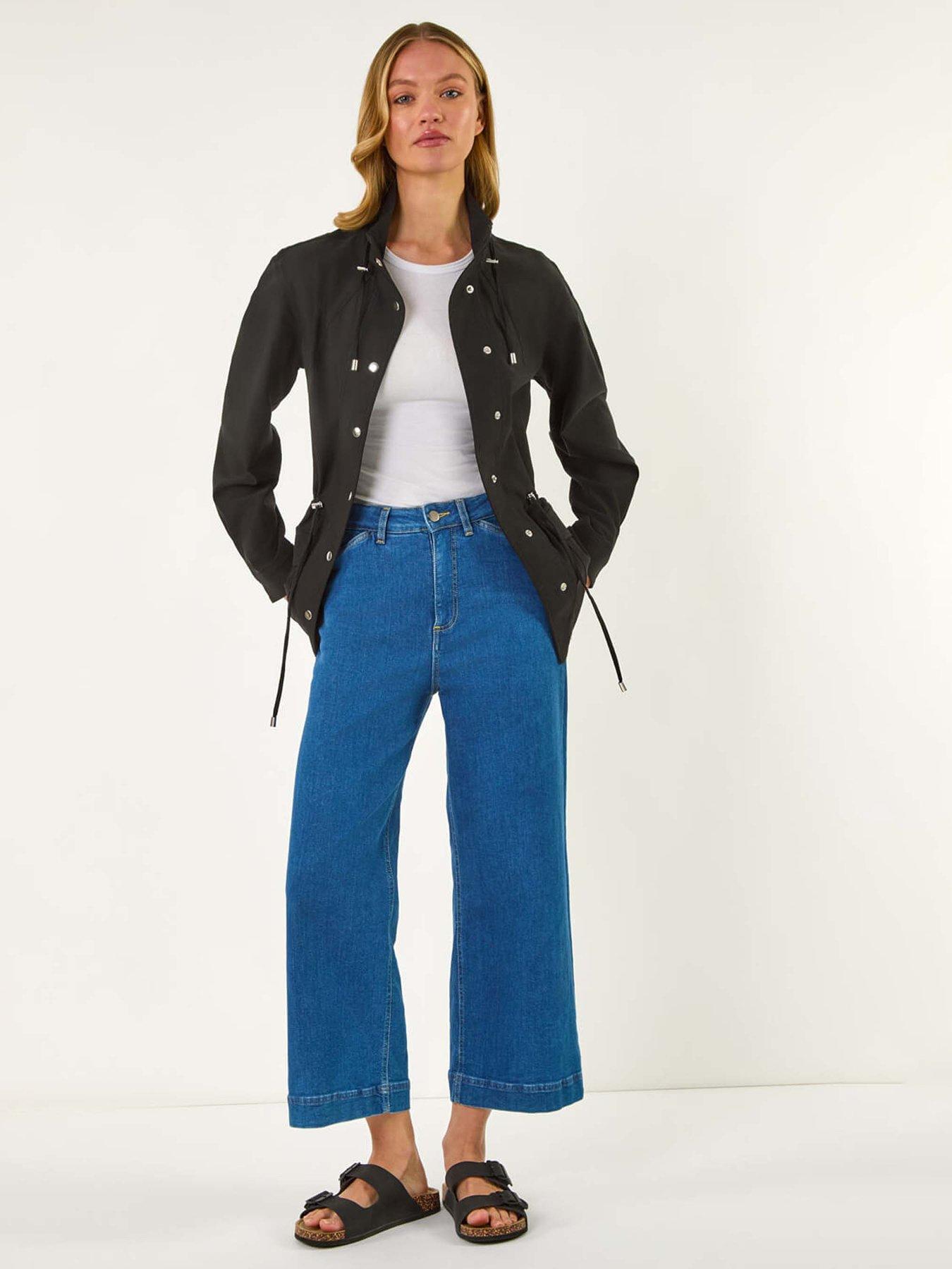 Image 3 of 5 of Roman Buttoned Safari Jacket - Black