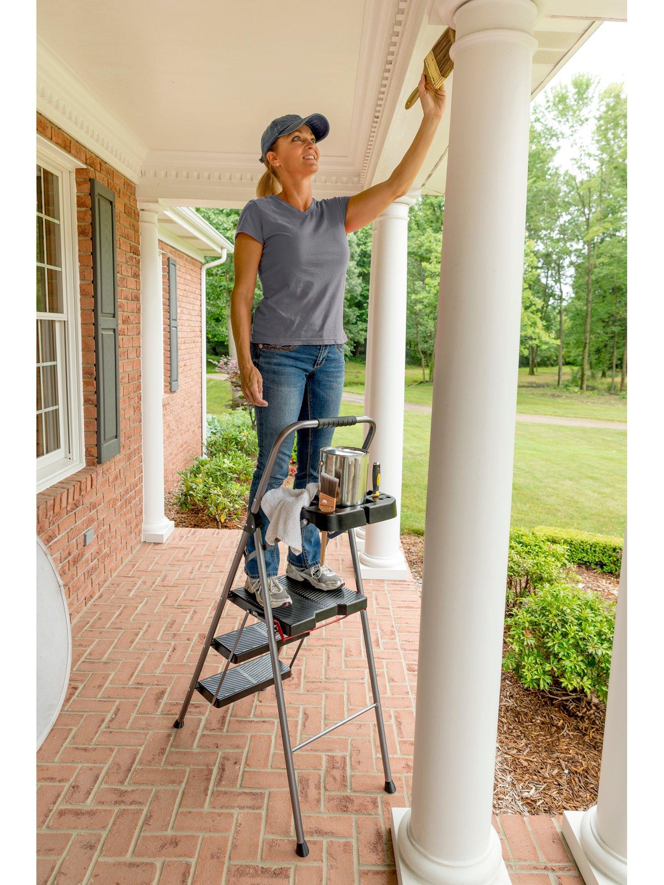 Image 3 of 4 of Werner 22497 Werner Sure Grip Comfort Step Stool with Tool Tray 3 Step