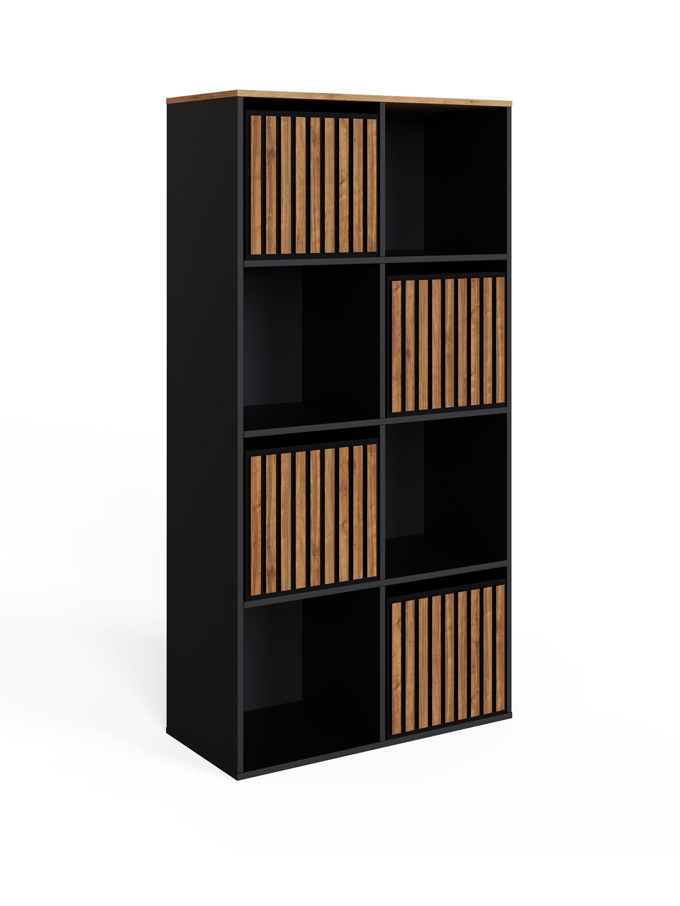 Image 2 of 7 of GFW Kube 2 x&nbsp;4 Storage Unit - Black/Walnut