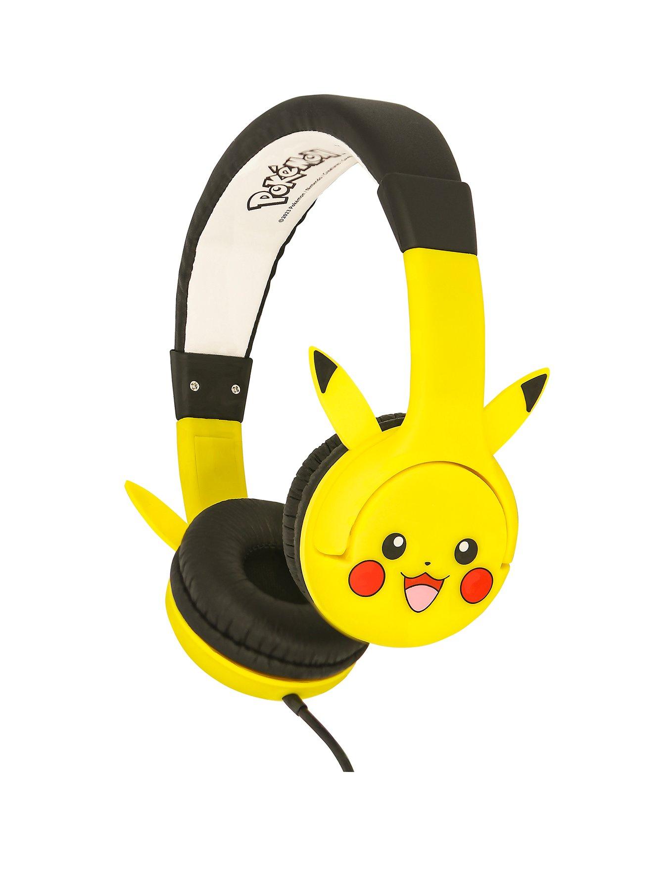 Pokemon Pikachu Childrens Headphones with Moulded Ears