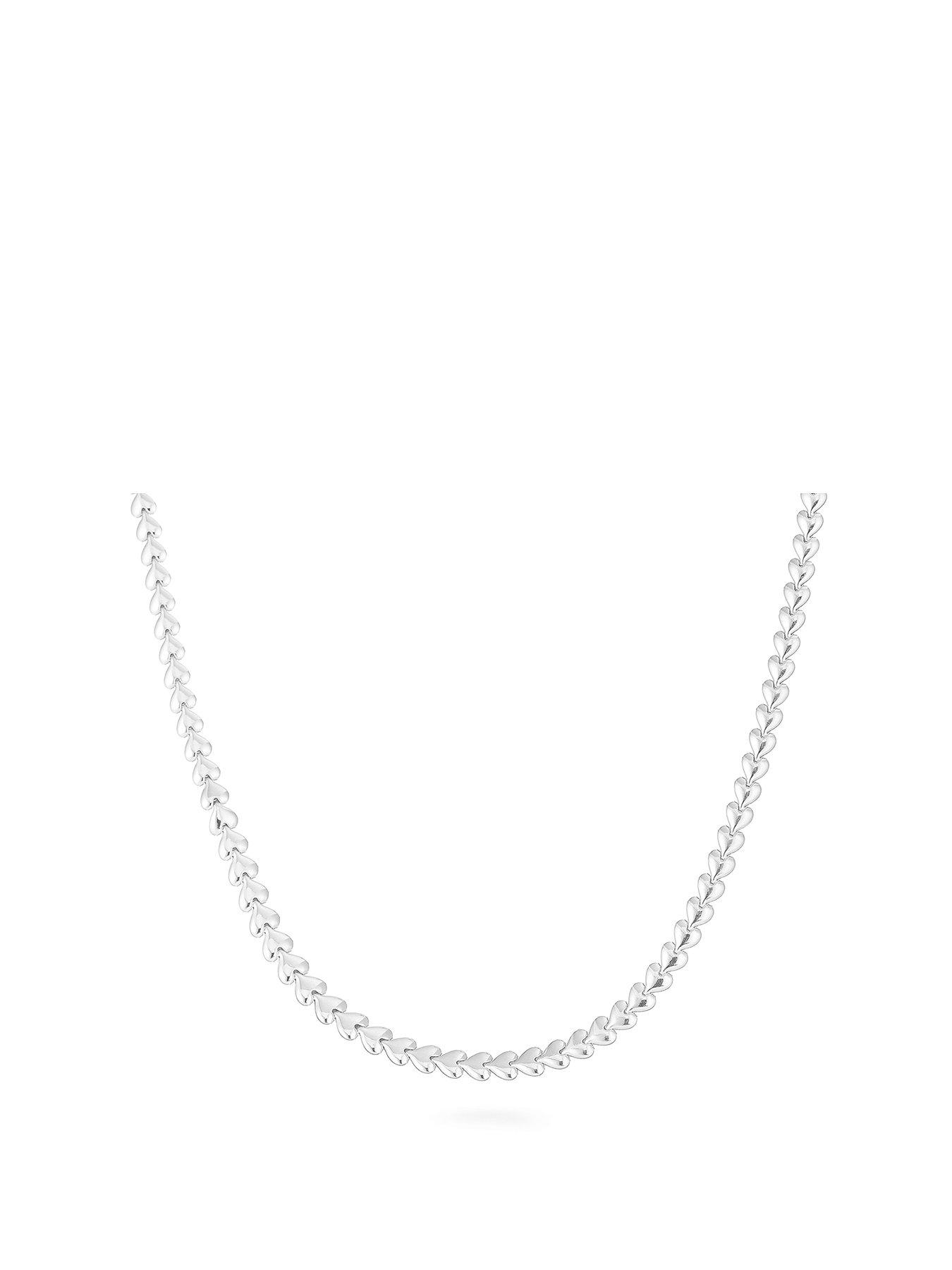 Image 1 of 4 of Beaverbrooks Silver Heart Necklace