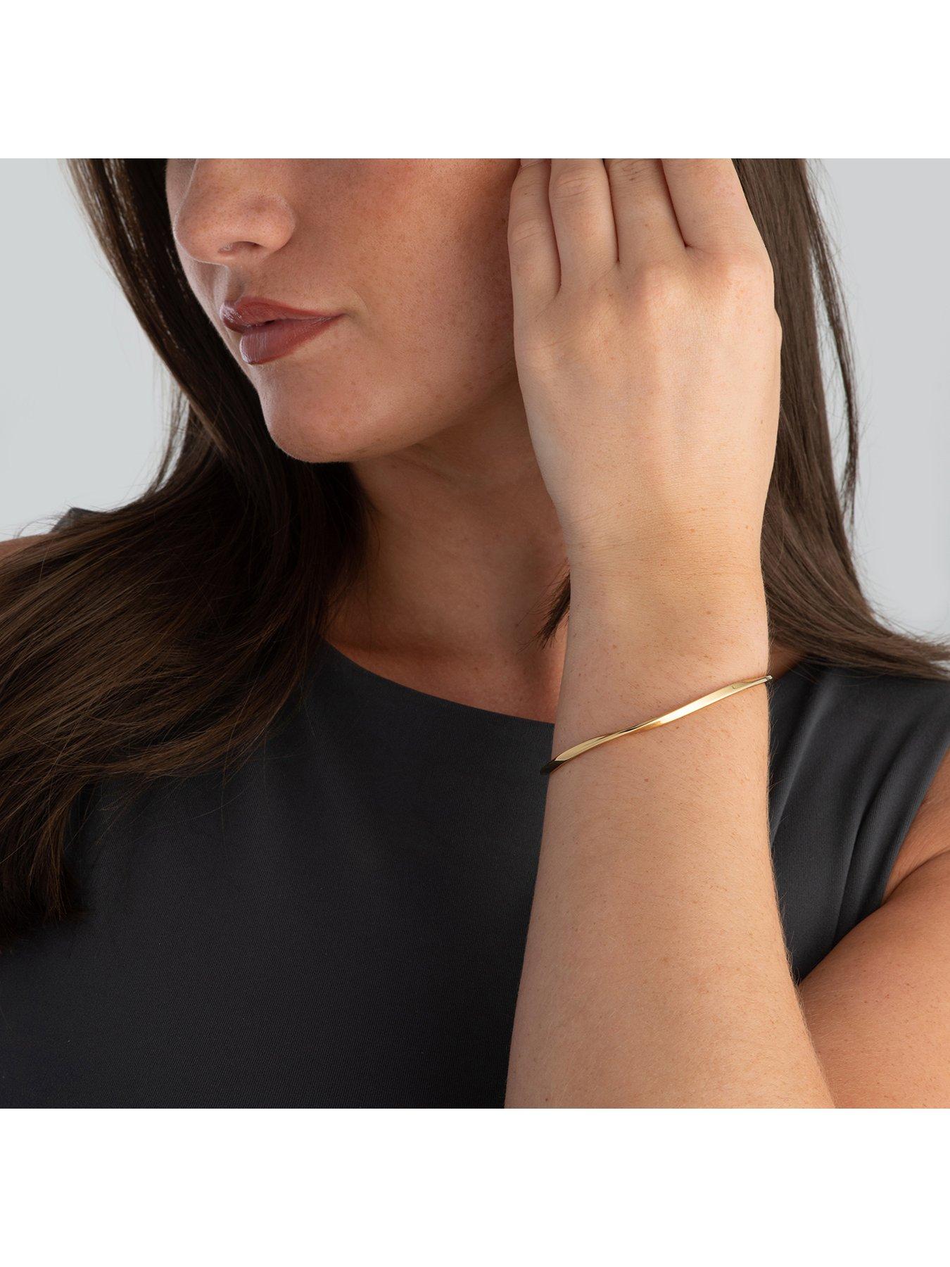  image of beaverbrooks-gold-plated-bangle