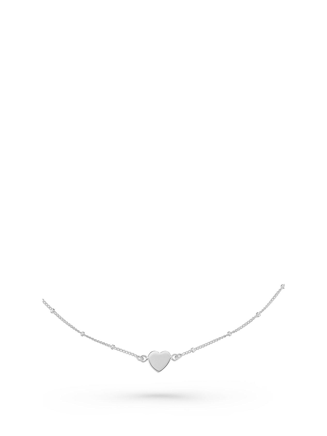 undefined Silver Heart Anklet - One Colour