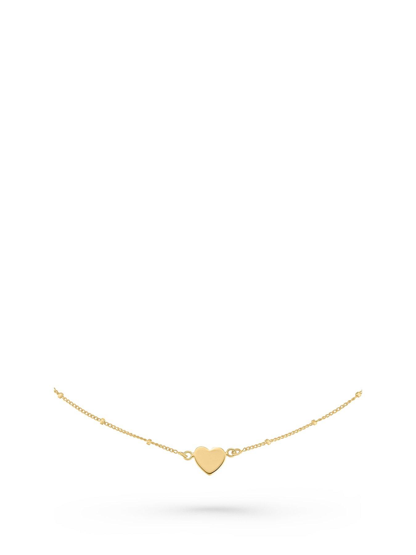 undefined Gold Plated Heart Anklet