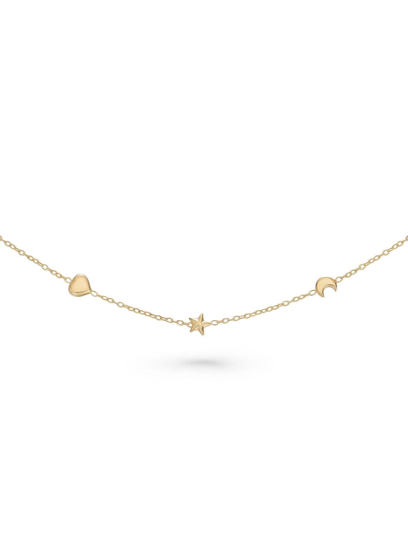 Image 2 of 3 of Beaverbrooks Mini B Childrens 9ct Gold Star And Moon Bracelet