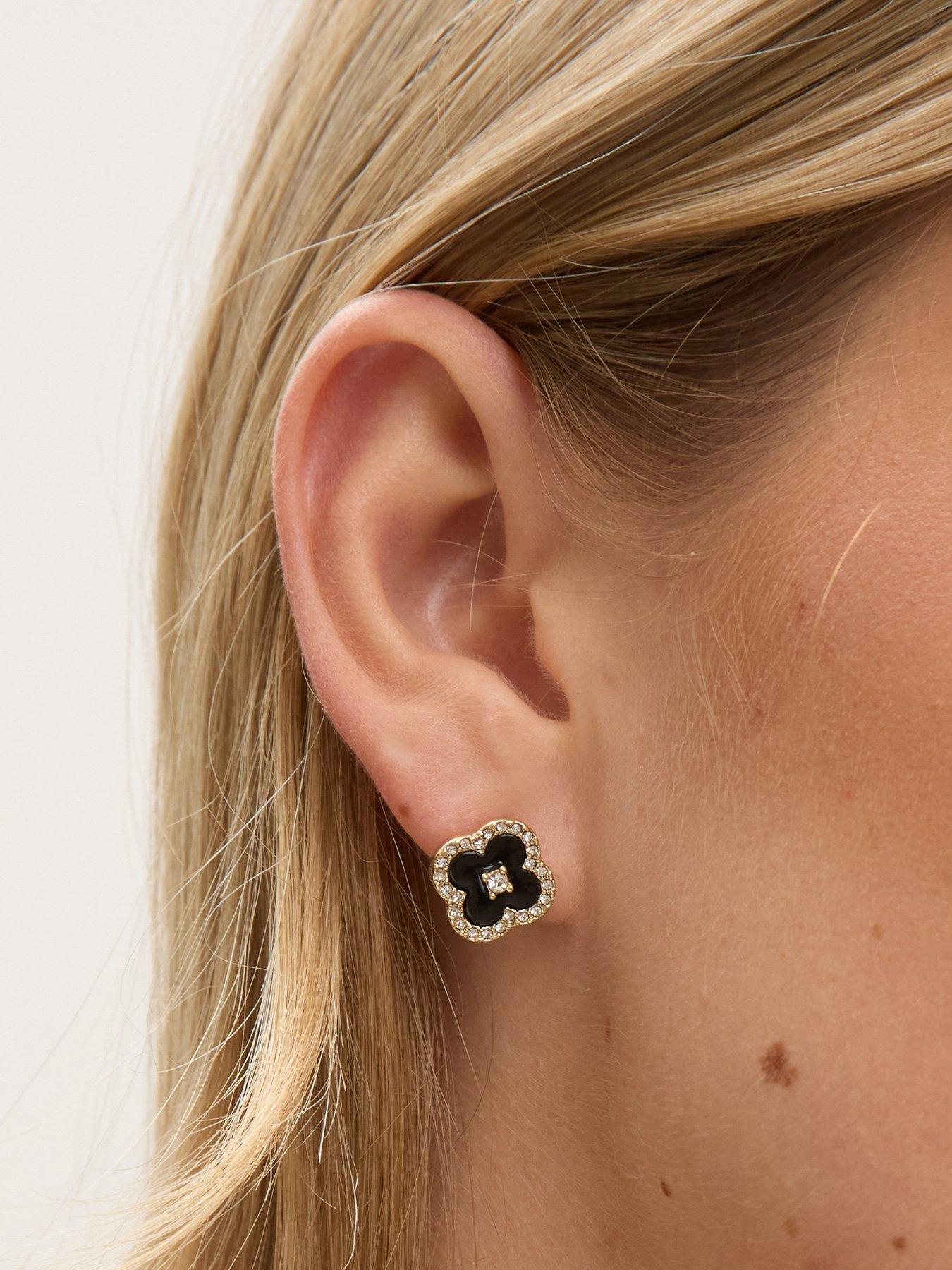  image of jon-richard-gold-plated-and-jet-clover-trio-set-gift-box