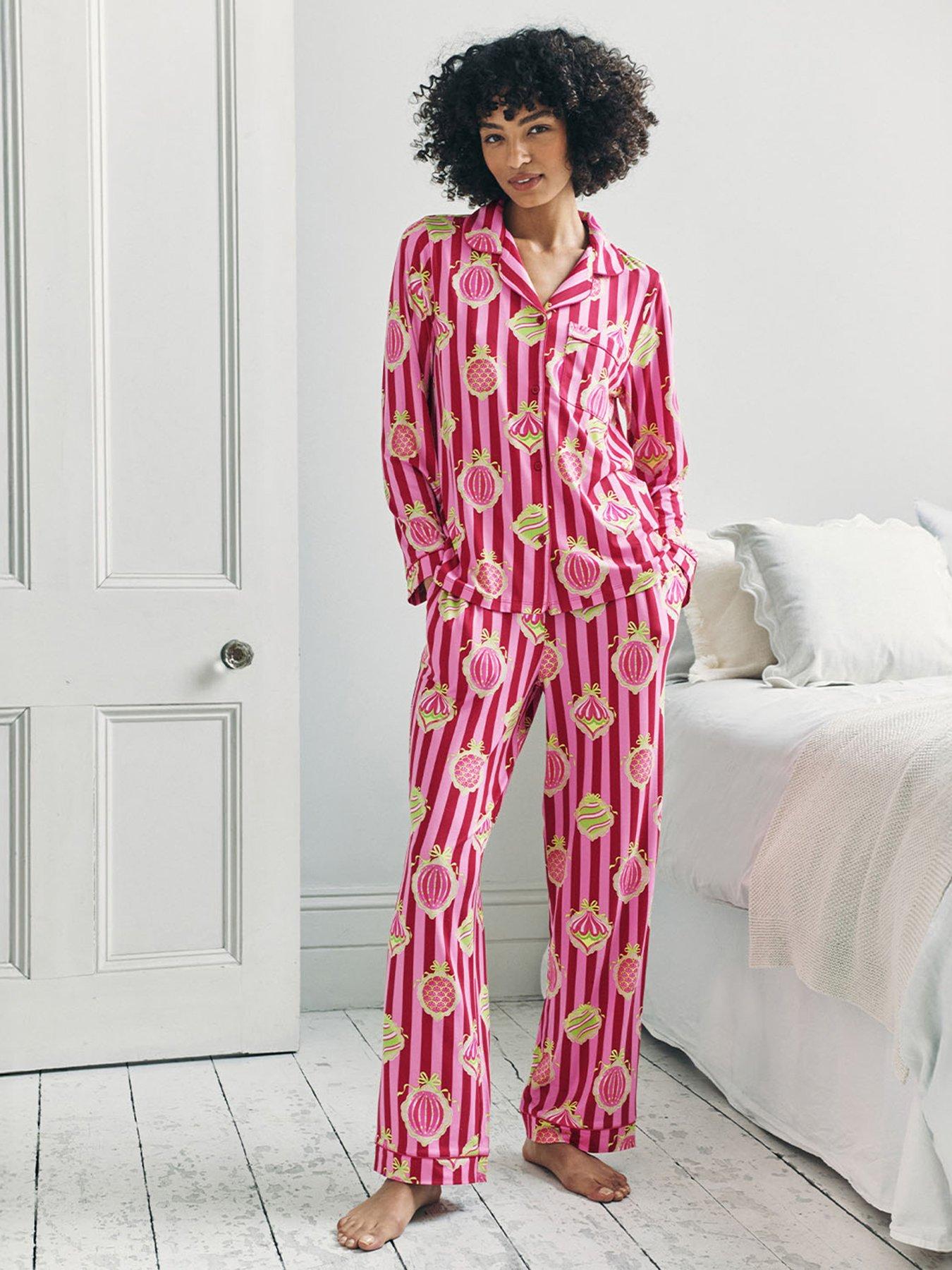 CHELSEA PEERS Long Printed Pyjama Set - Red