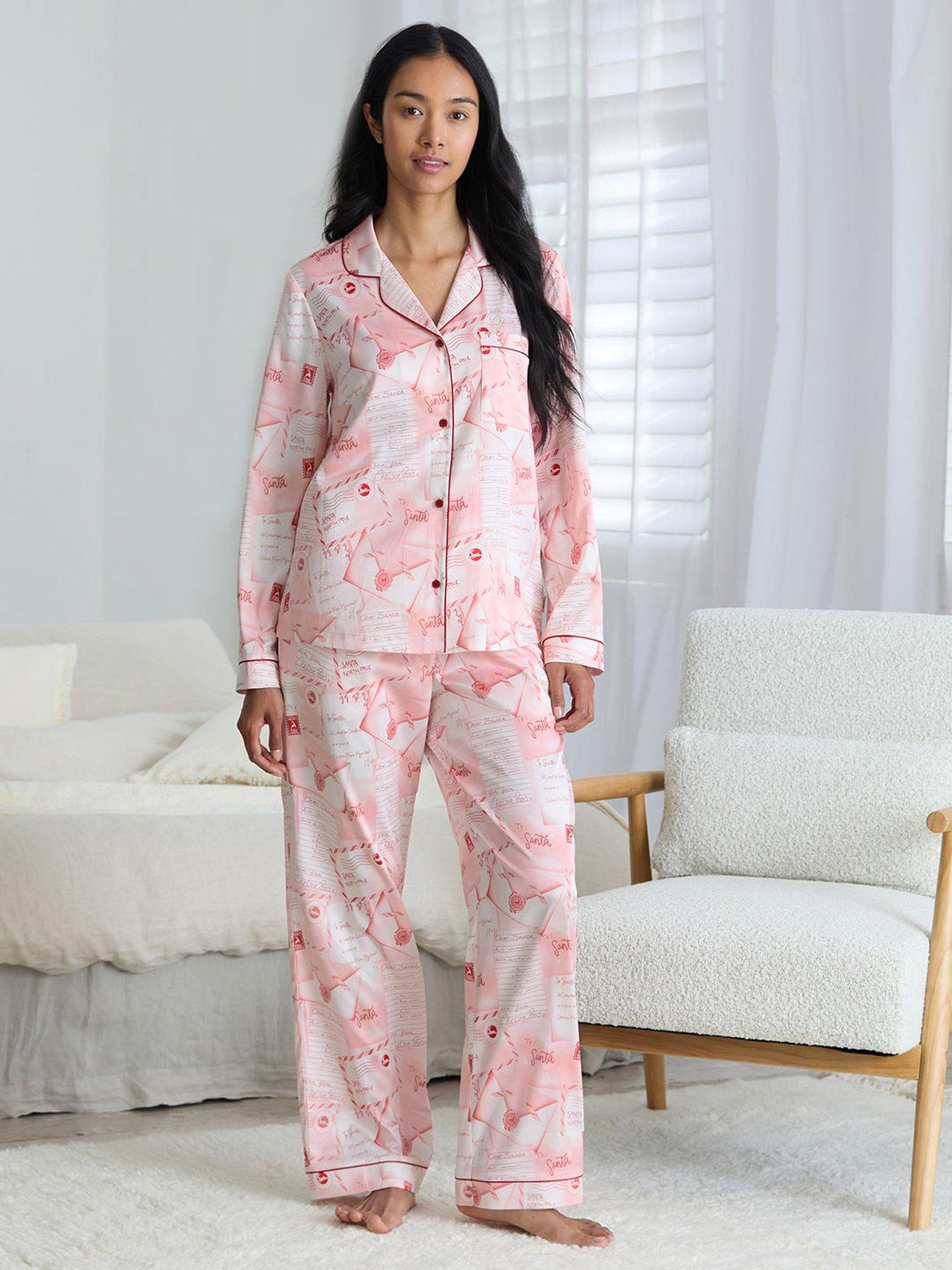 CHELSEA PEERS Long Button Up Set - Pink