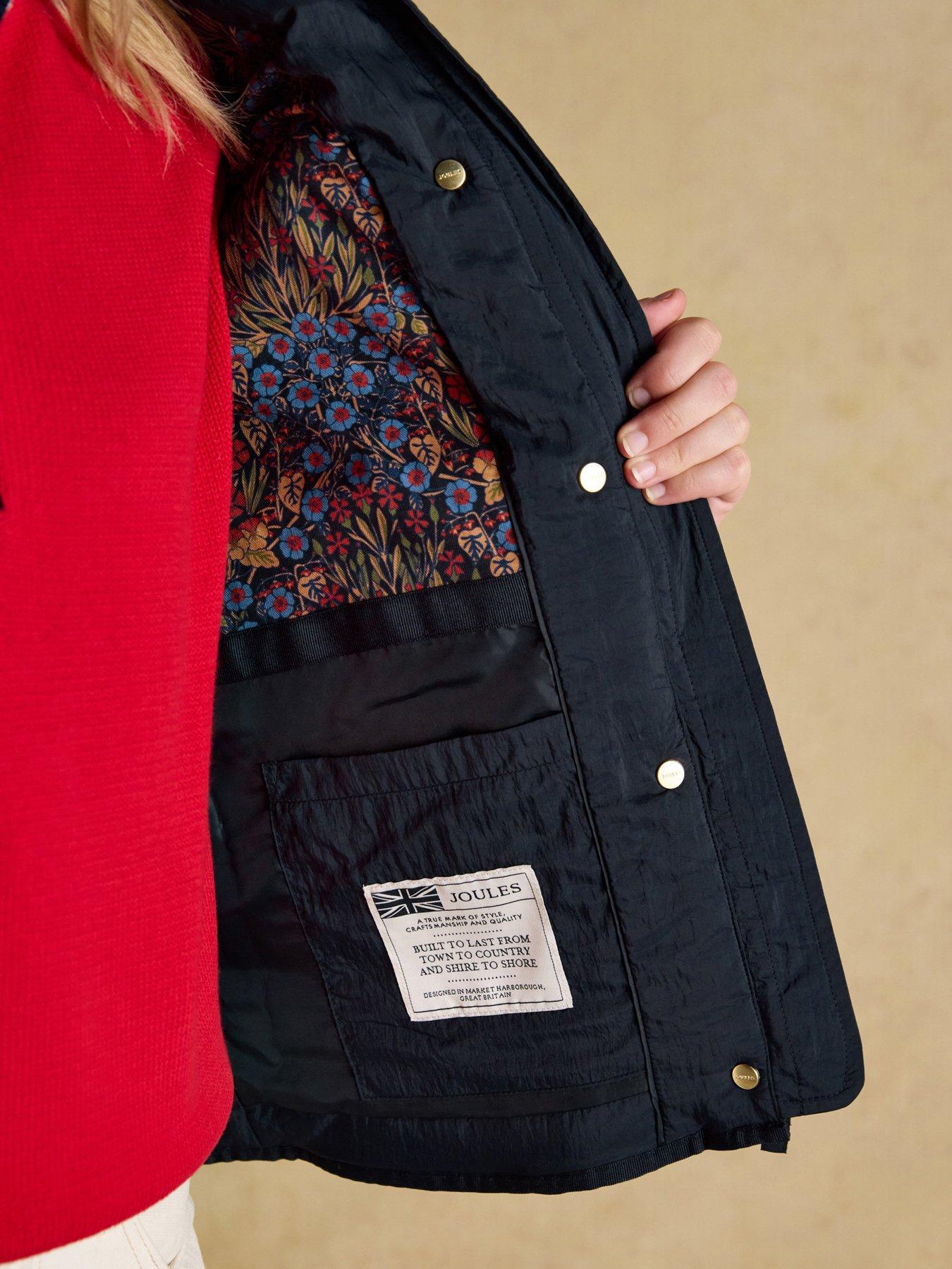  image of joules-showerproof-diamond-quilted-jacket-navy