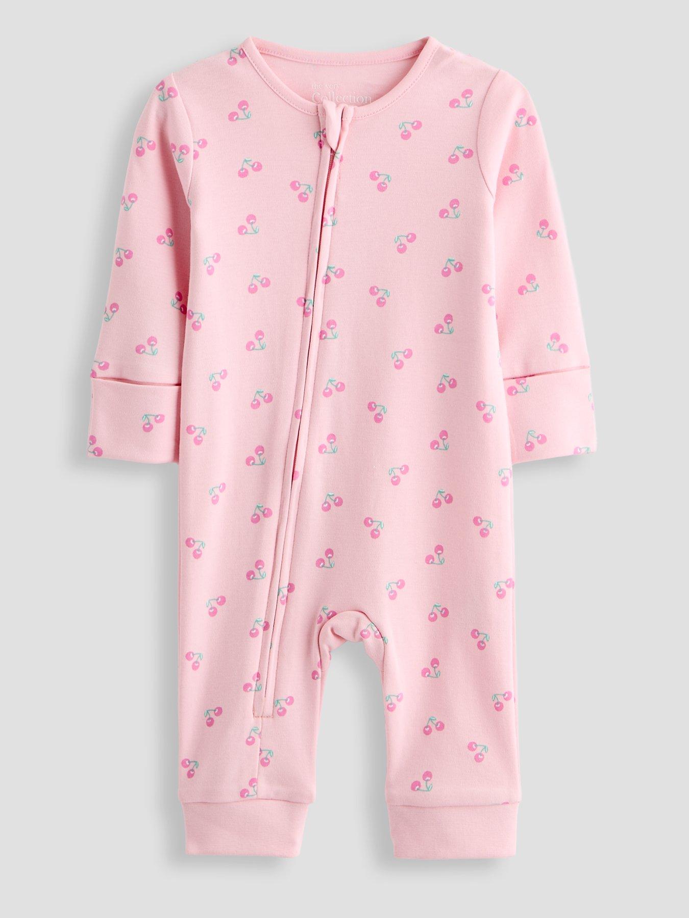  image of the-very-collection-3-pack-printed-sleepsuits-pink