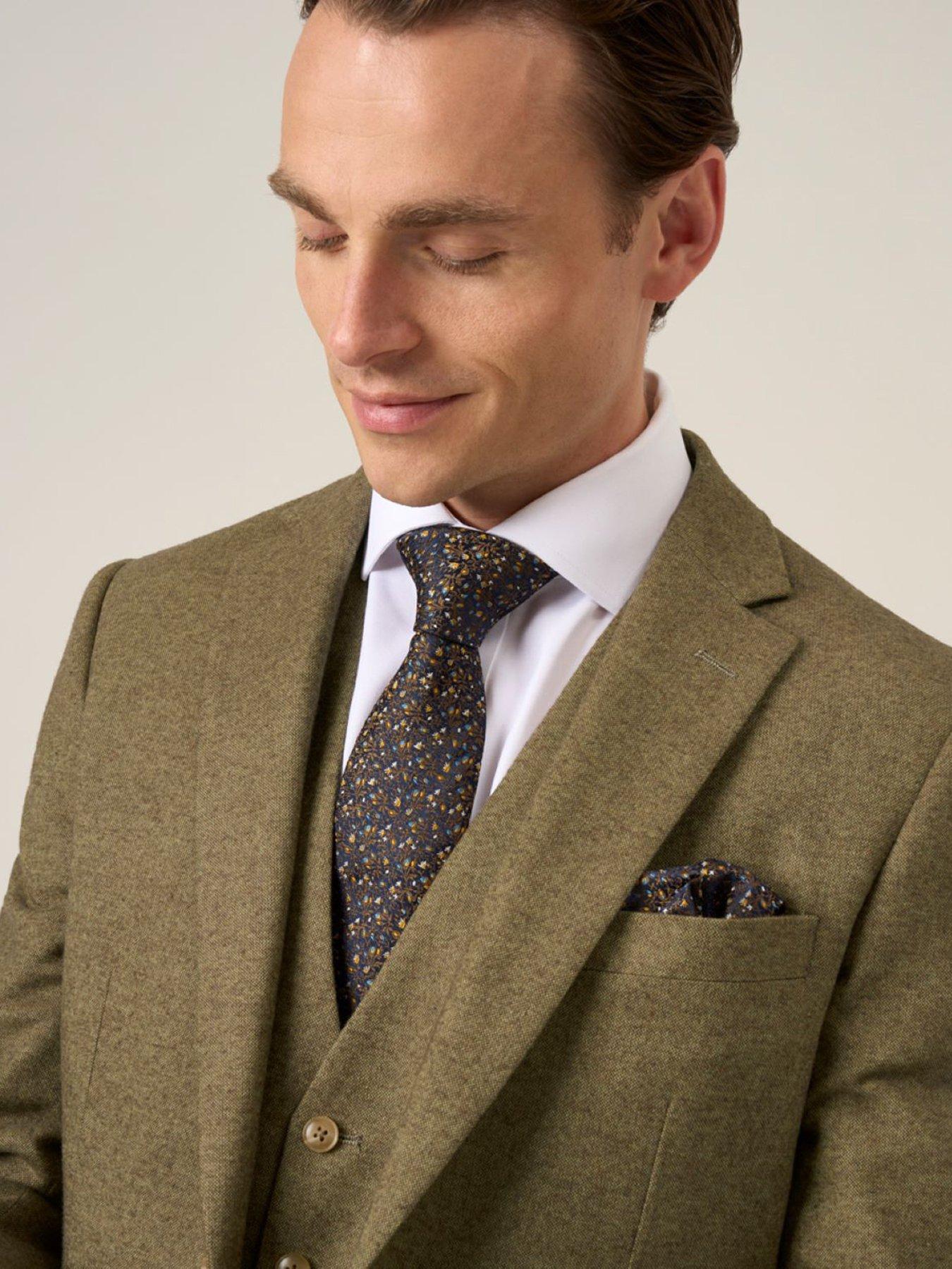  image of skopes-tailored-fit-fox-sage-wool-blend-suit-jacket-green