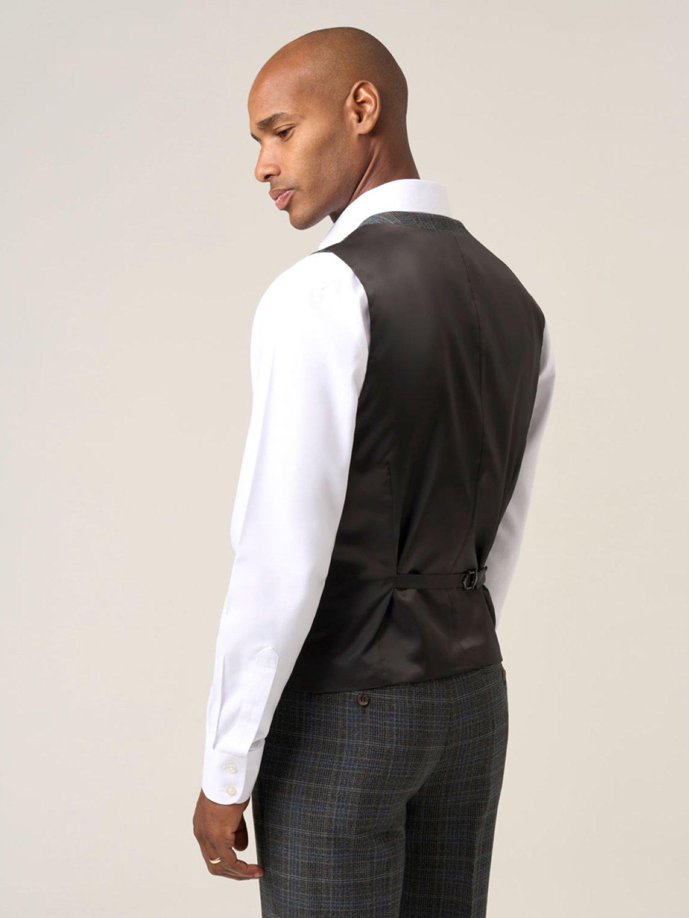 stillFront image of skopes-margrave-charcoal-check-waistcoat-grey