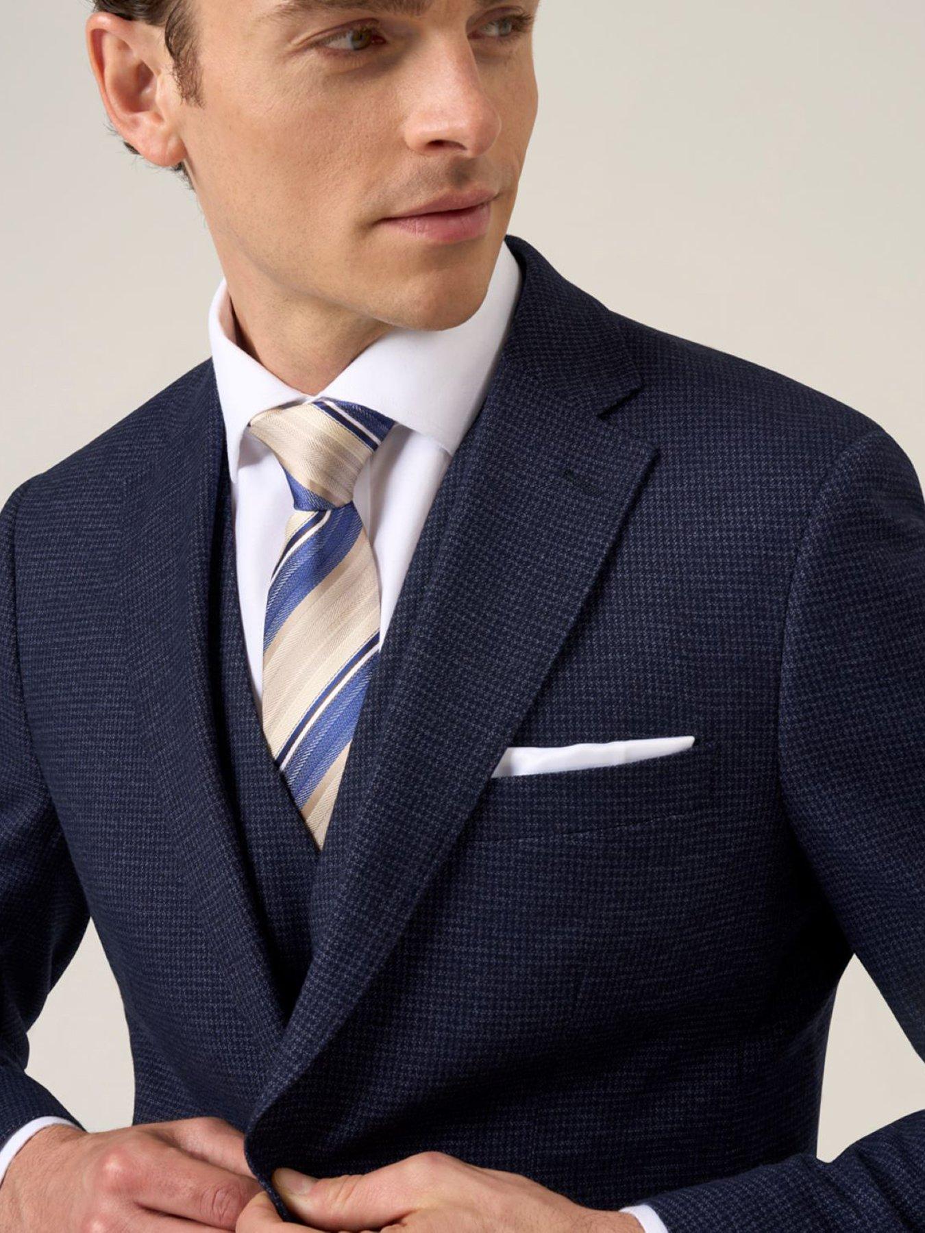  image of skopes-tailored-fit-boyd-puppytooth-suit-jacket-navy