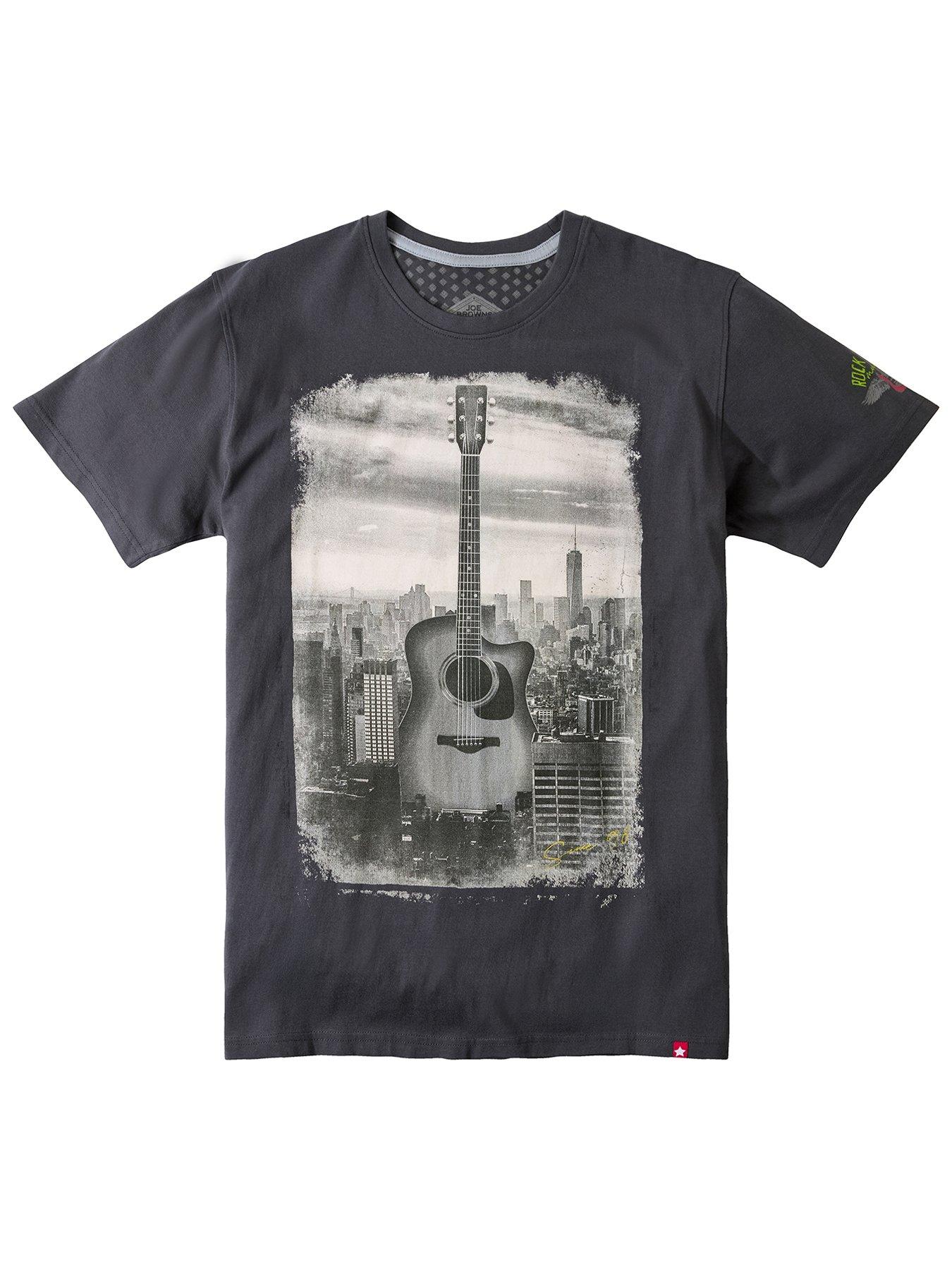 Image 6 of 6 of Joe Browns Guitar Skyline T Shirt - Blue