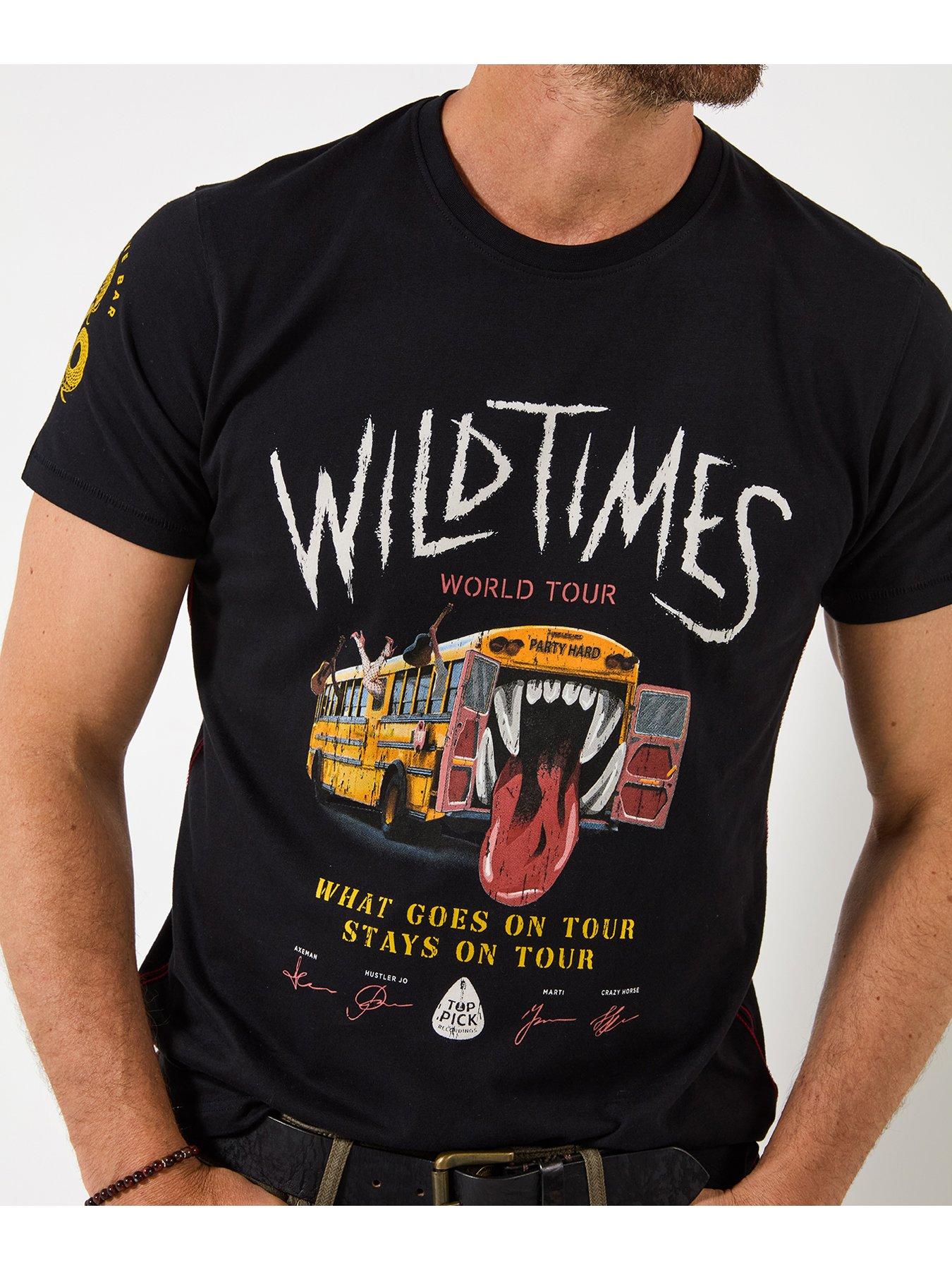 Image 2 of 6 of Joe Browns Tour Bus Retro T-Shirt - Black