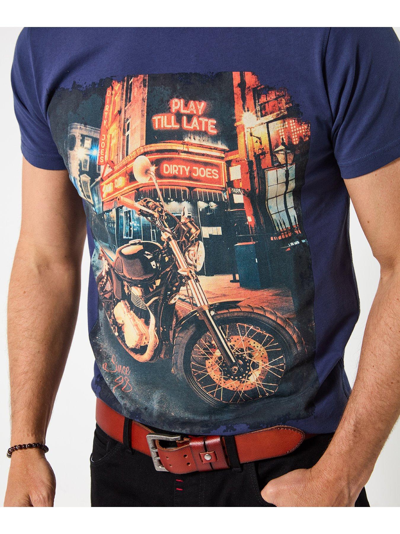 Image 2 of 6 of Joe Browns Biker Graphic T Shirt - Blue