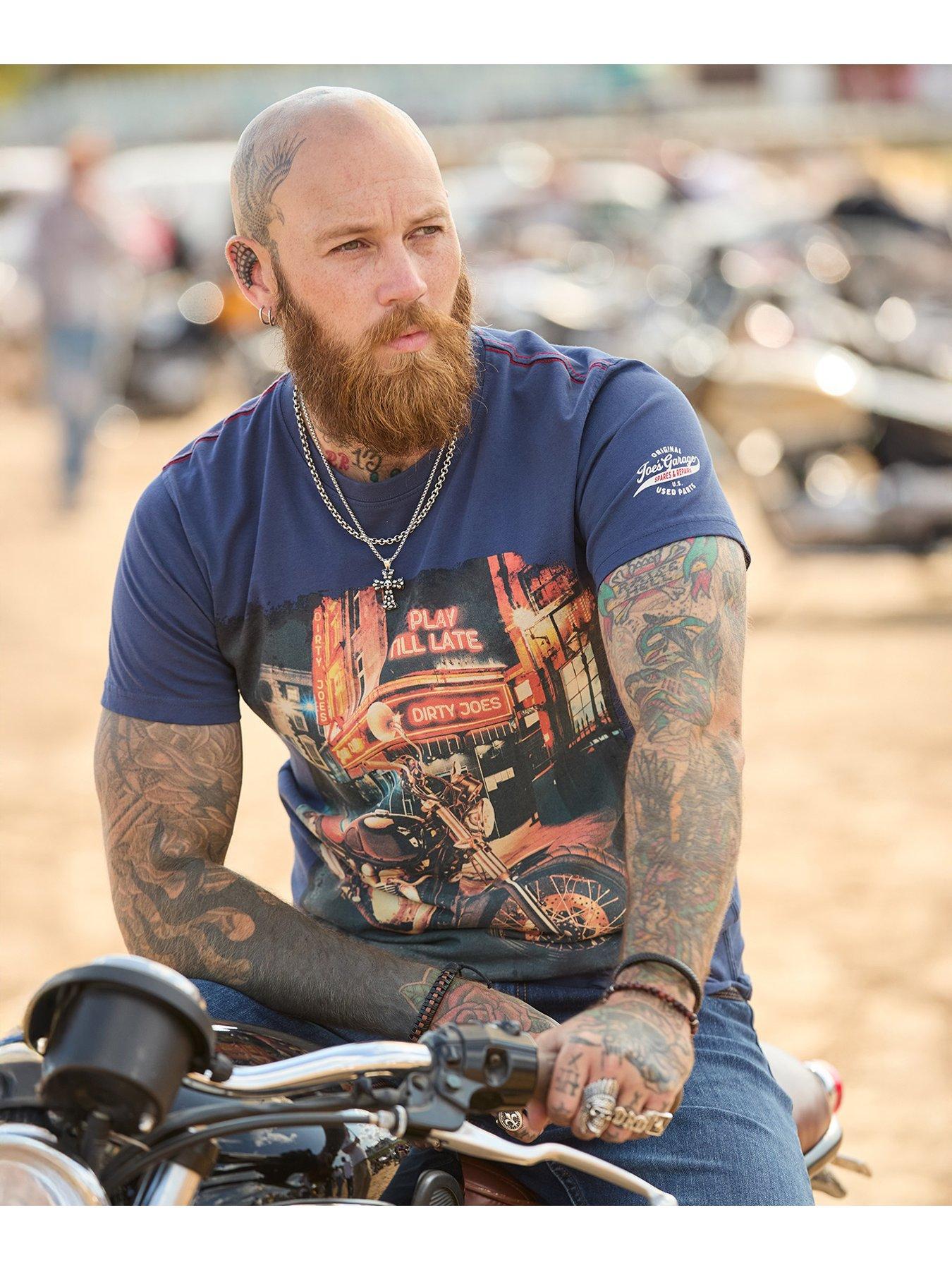 Image 5 of 6 of Joe Browns Biker Graphic T Shirt - Blue