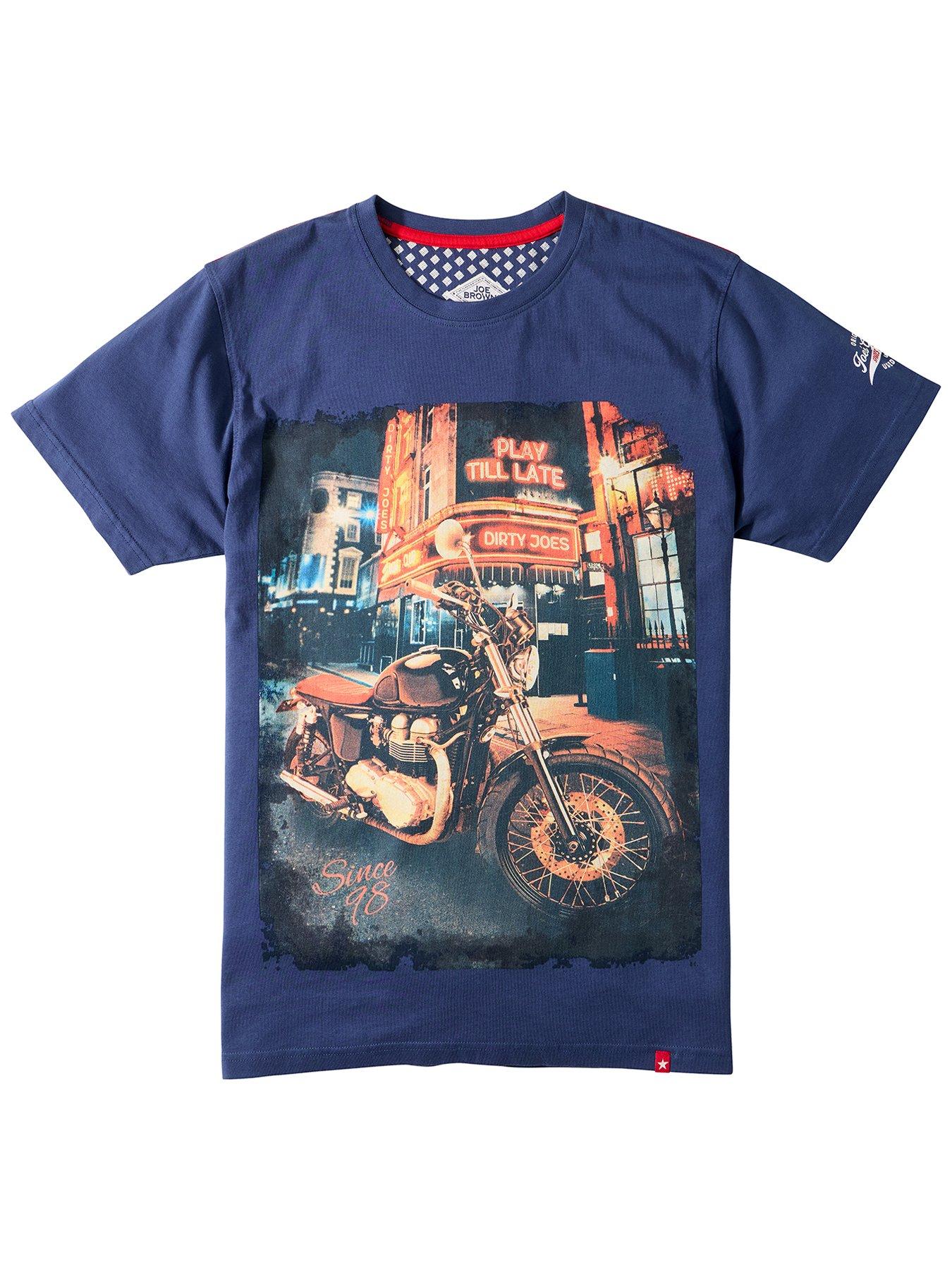 Image 6 of 6 of Joe Browns Biker Graphic T Shirt - Blue