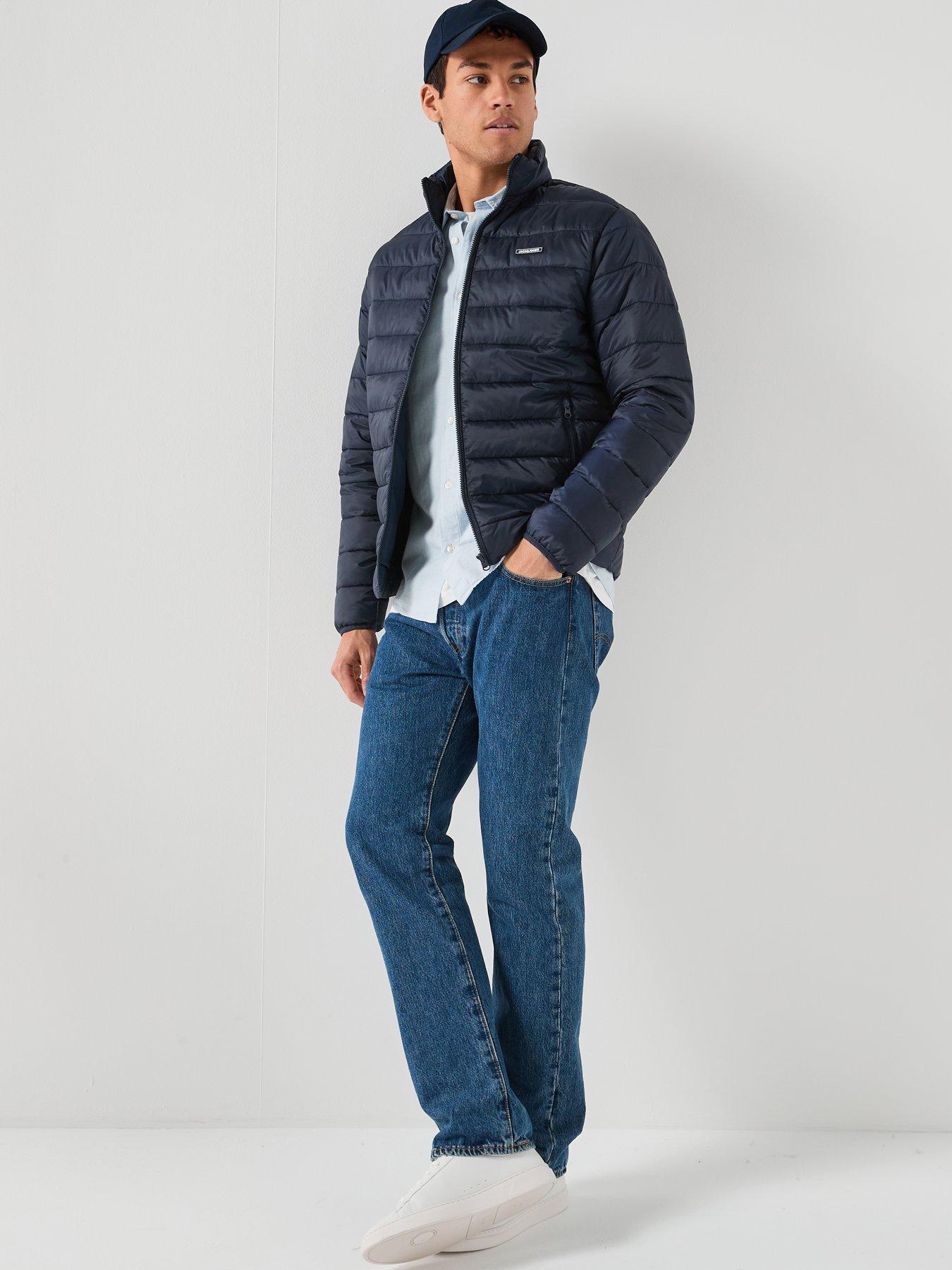  image of jack-jones-louis-light-padded-jacket-navy