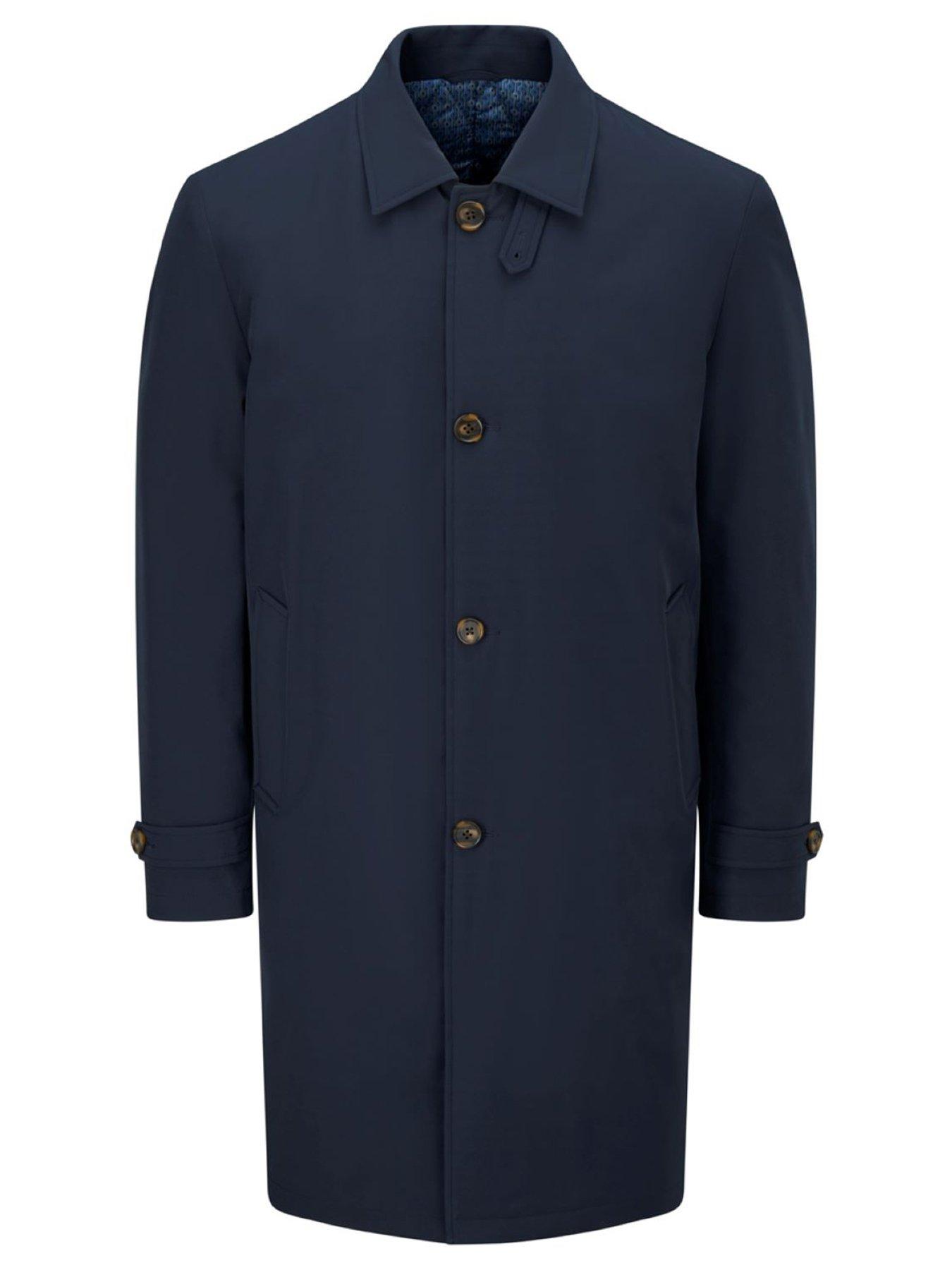  image of skopes-orton-navy-showerproof-coat-blue