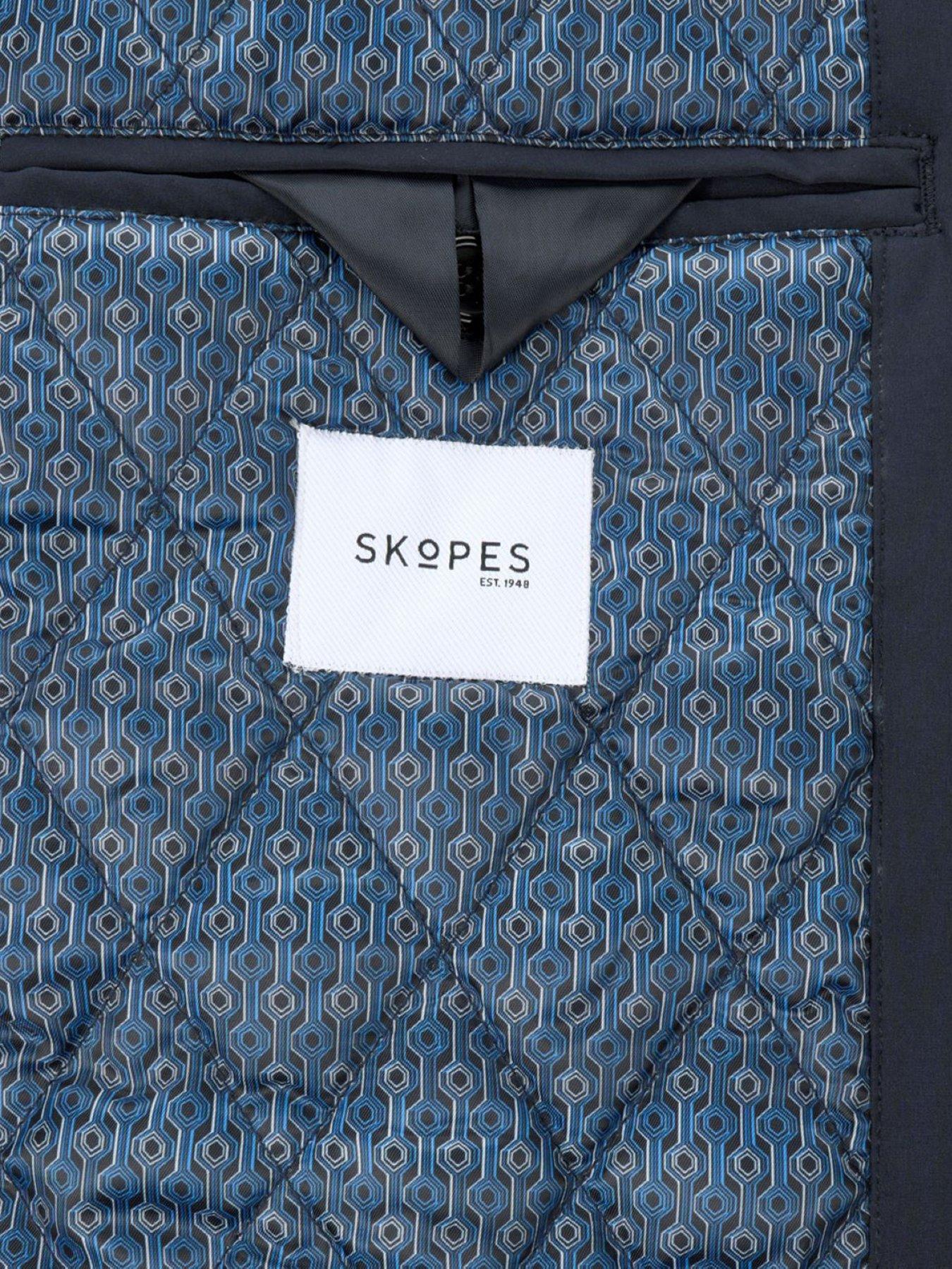  image of skopes-orton-navy-showerproof-coat-blue