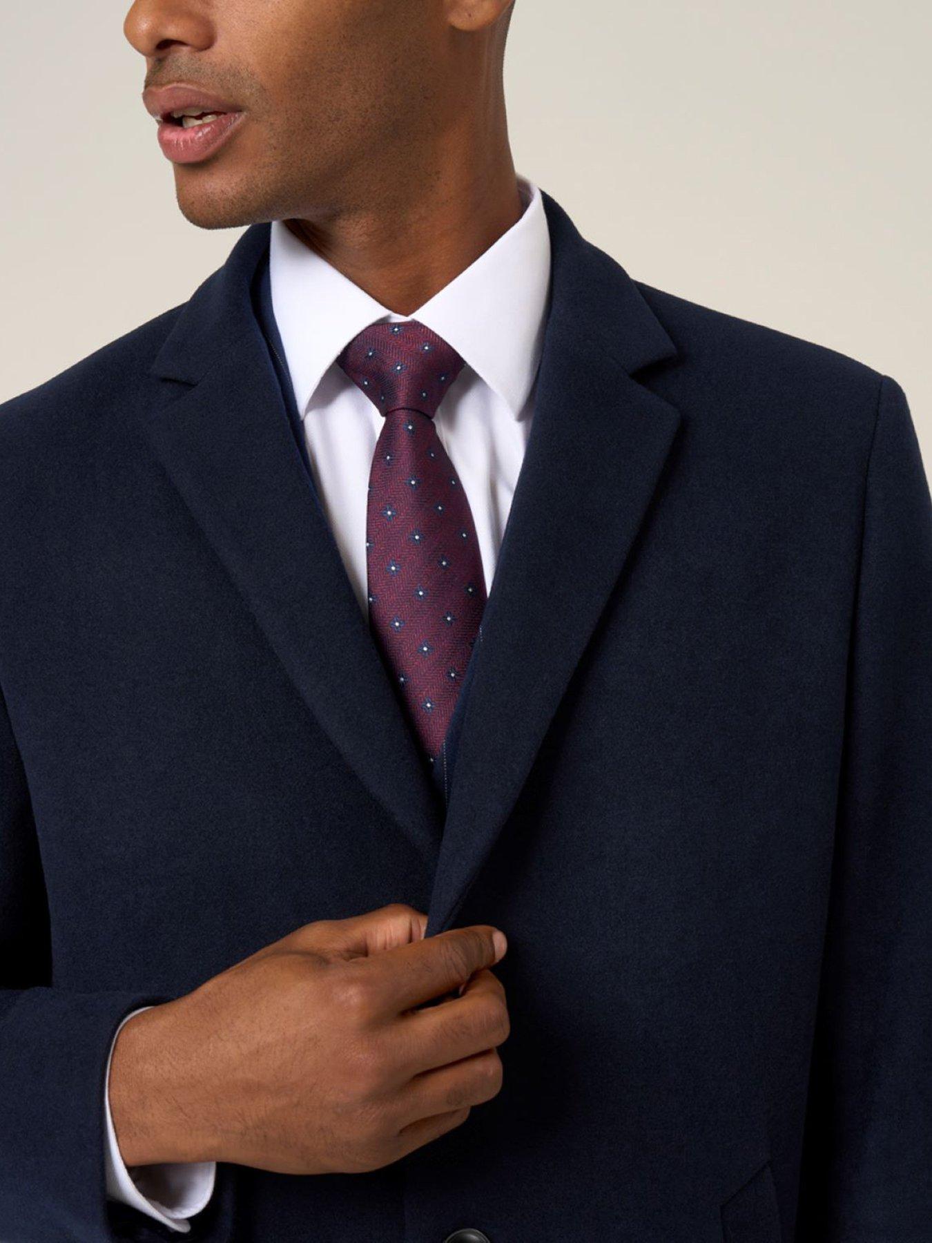  image of skopes-crowe-navy-dress-overcoat-blue