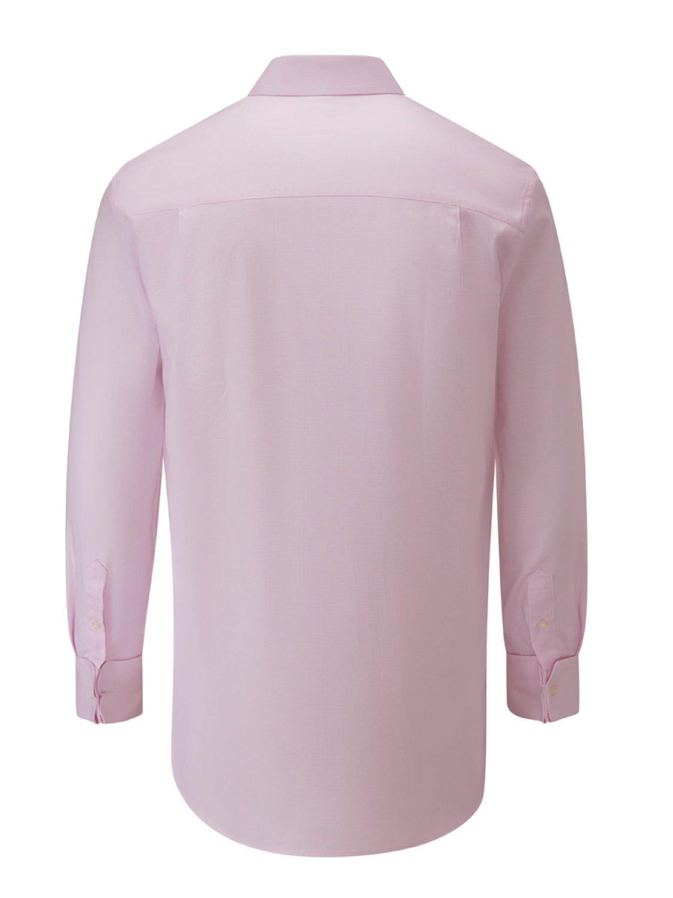 image of skopes-cotton-dobby-long-sleeve-formal-shirt-pink
