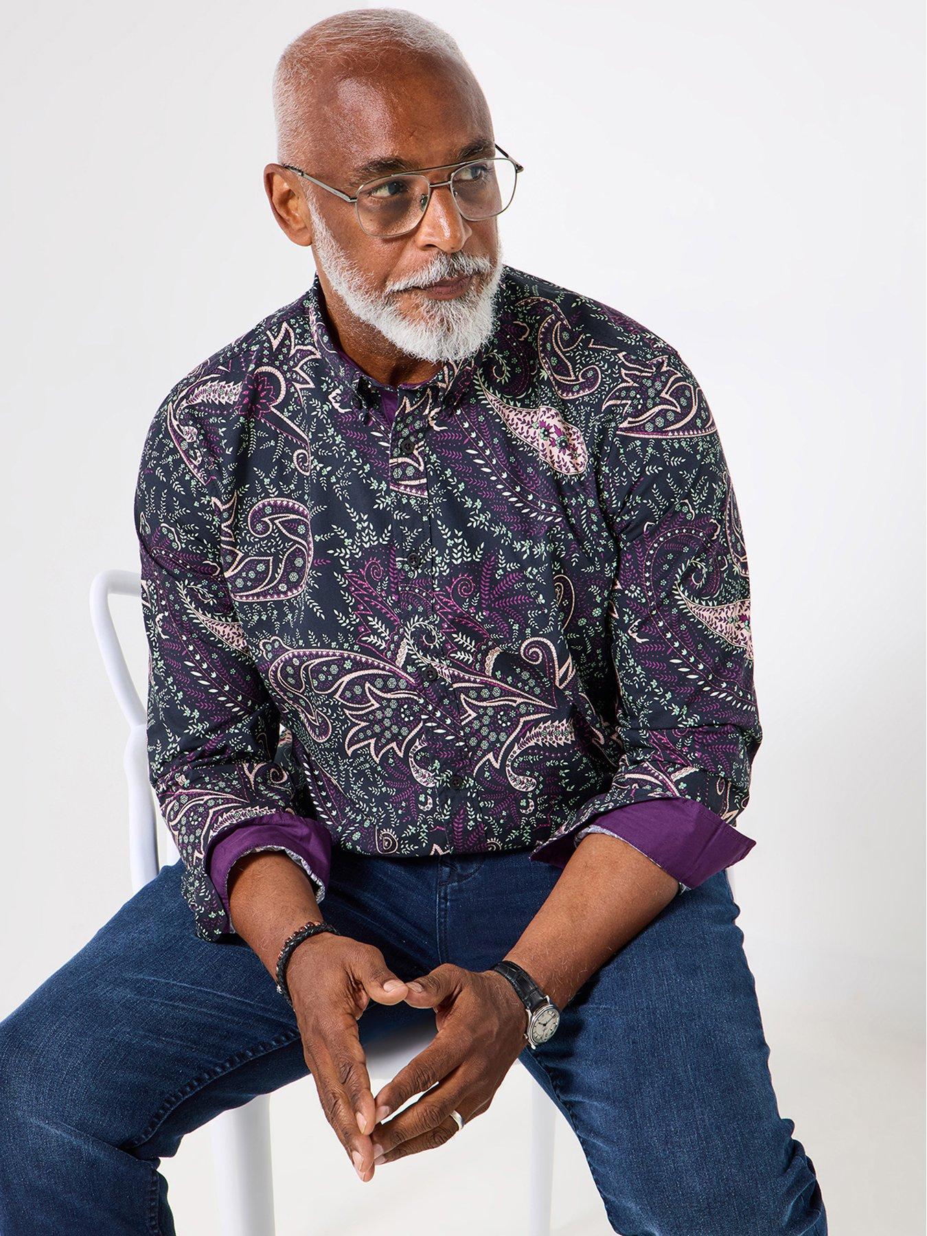 undefined Paisley Print Long Sleeve Shirt