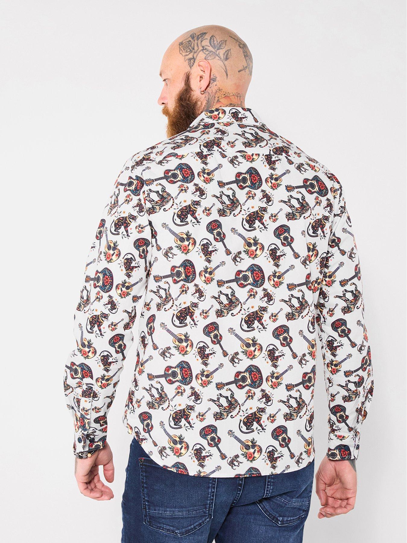 Image 2 of 6 of Joe Browns Big Cat And Guitar Long Sleeve Shirt - Multi