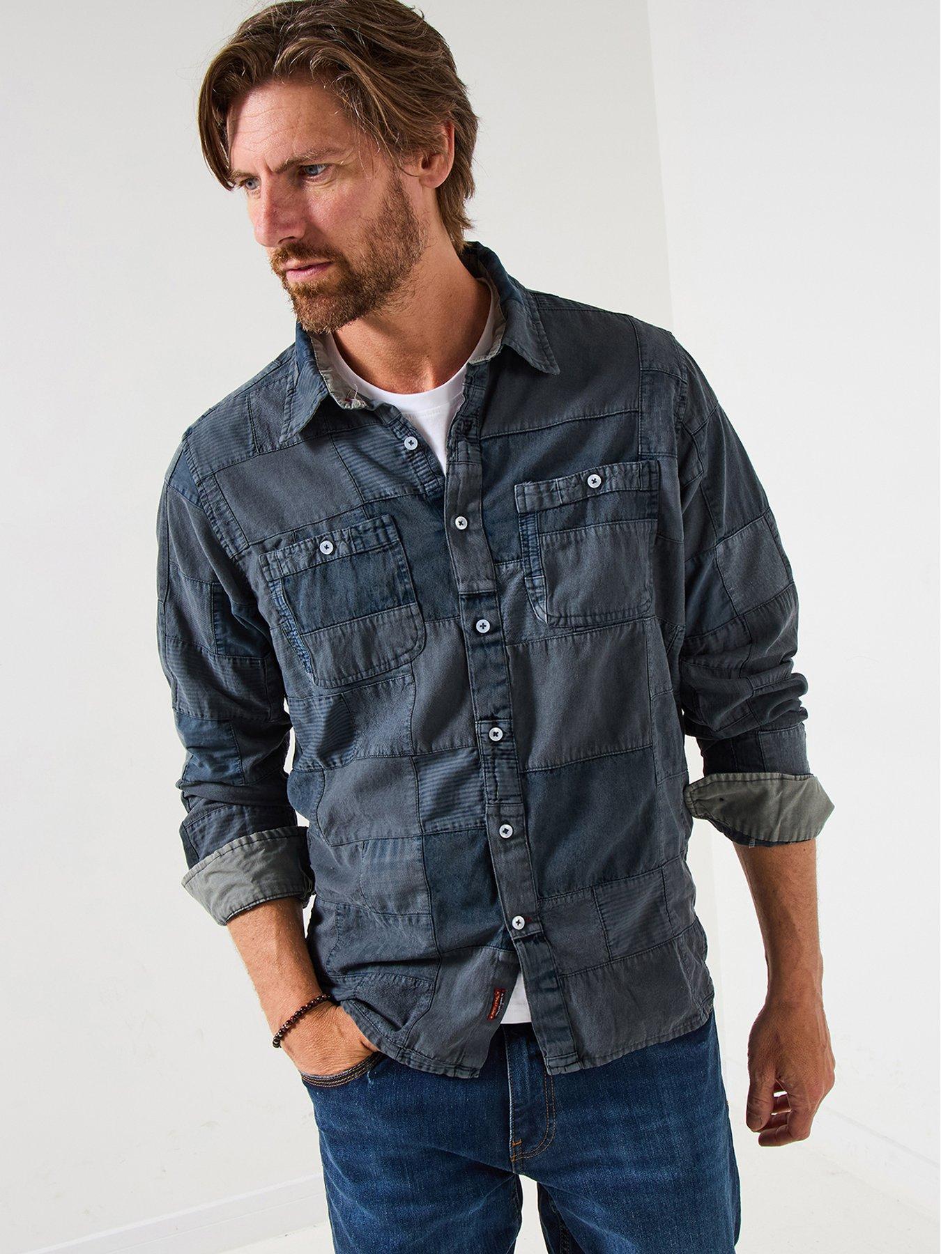 Image 1 of 4 of Joe Browns Patch Long Sleeve Shirt - Black