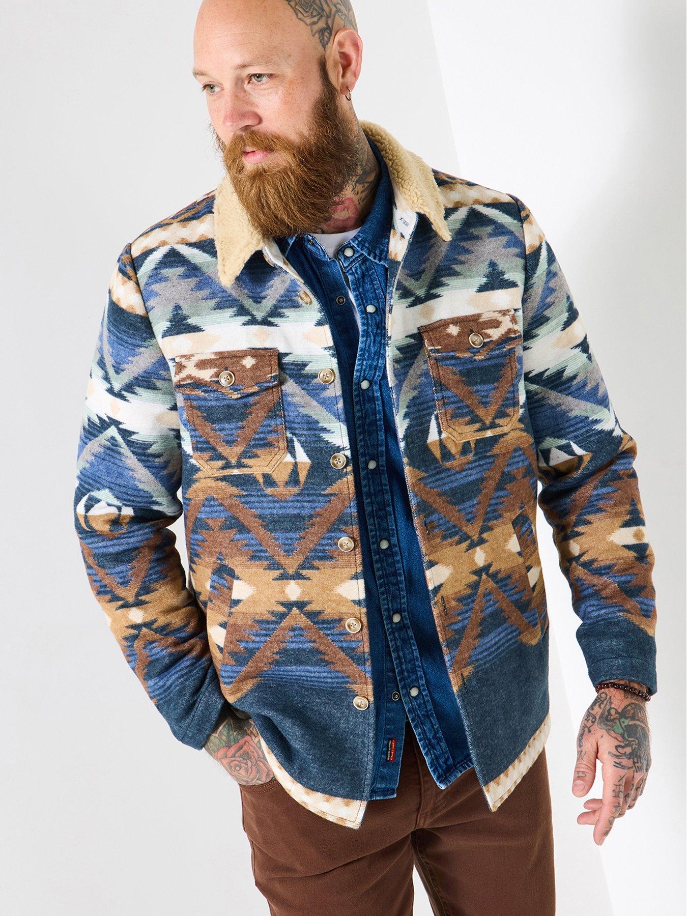 undefined Aztec Print Overshirt - Multi