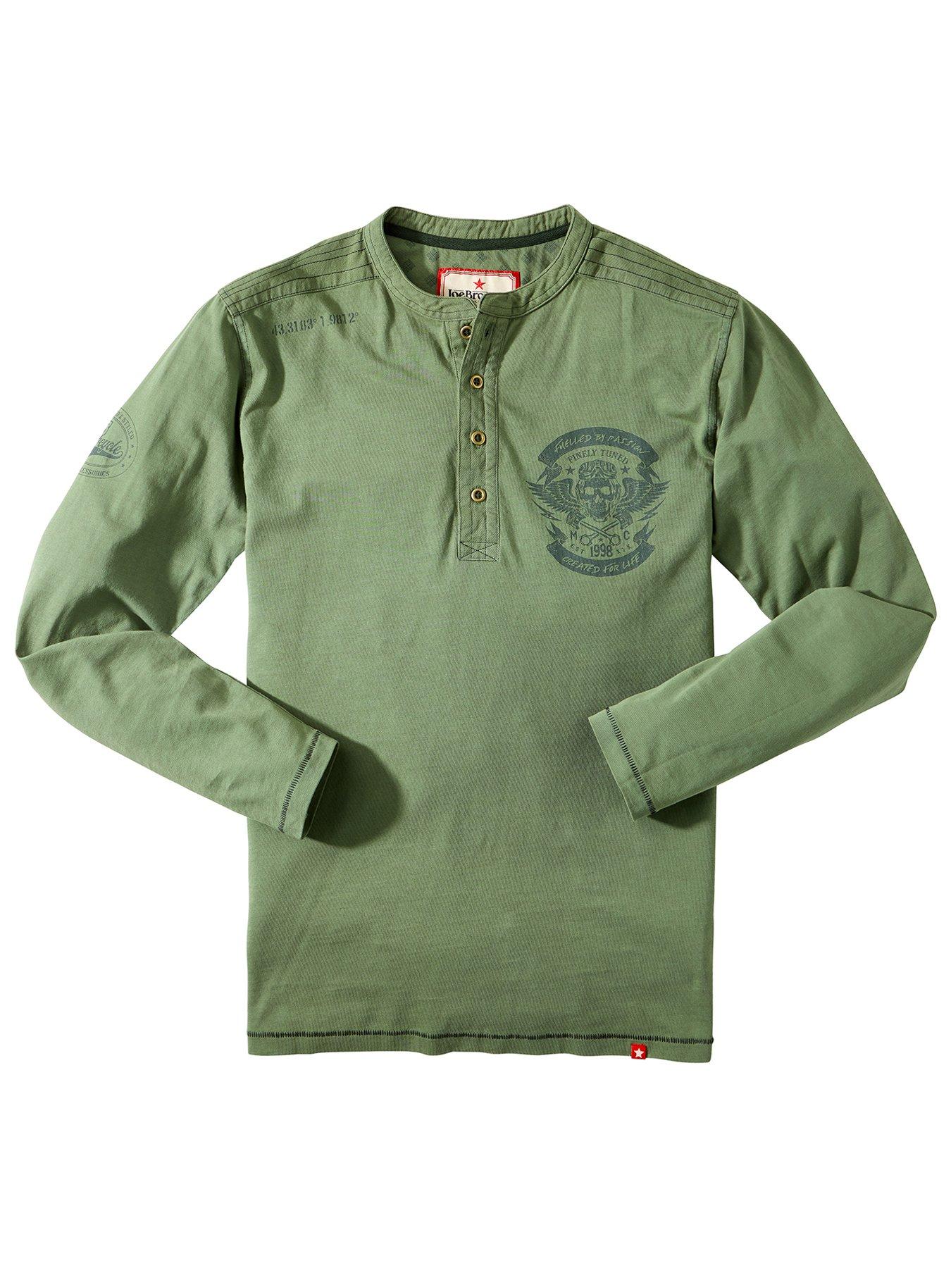 Image 6 of 6 of Joe Browns Button Henley T Shirt - Green