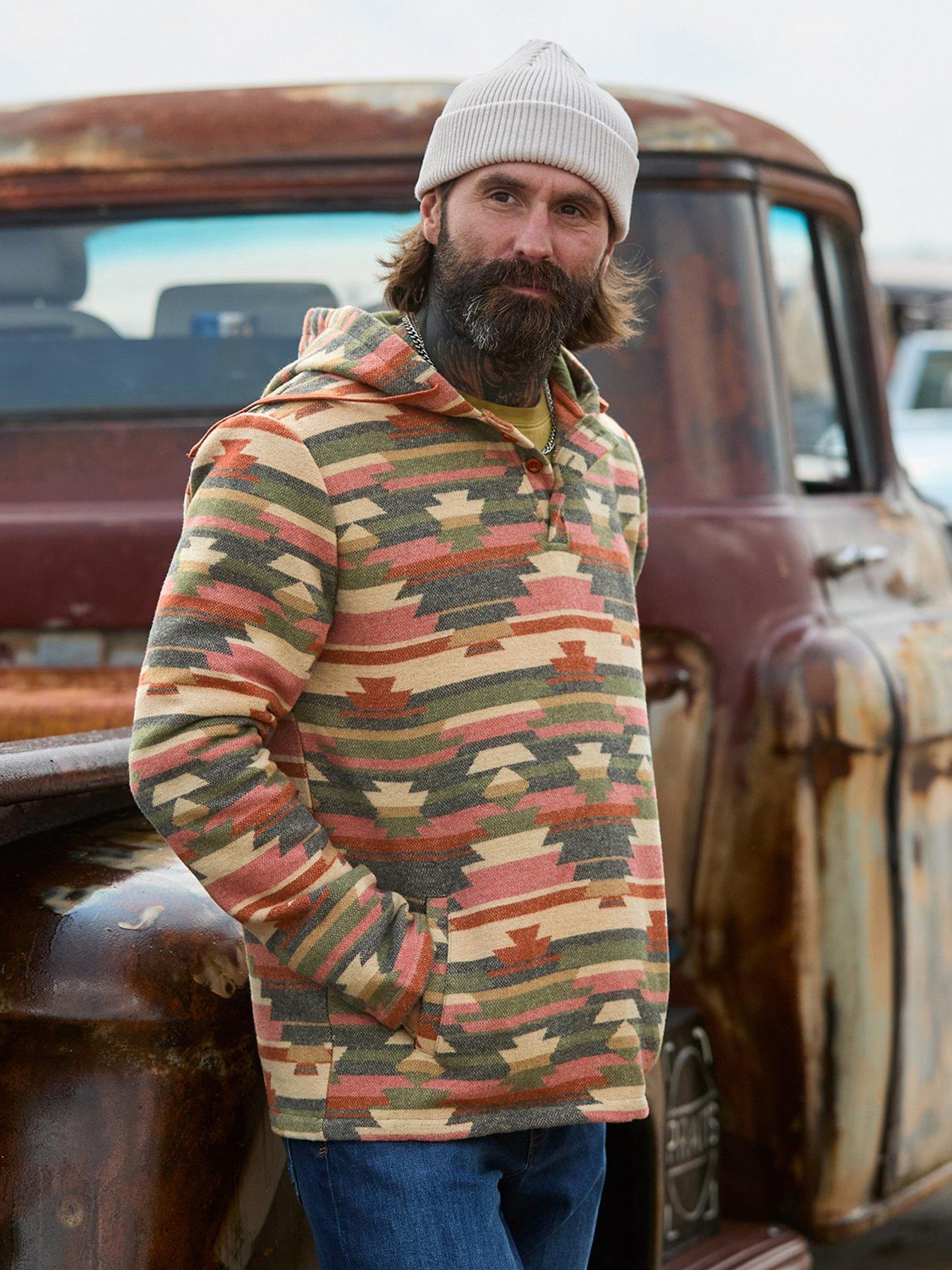 Image 5 of 6 of Joe Browns Woven Aztec Hoodie - Multi