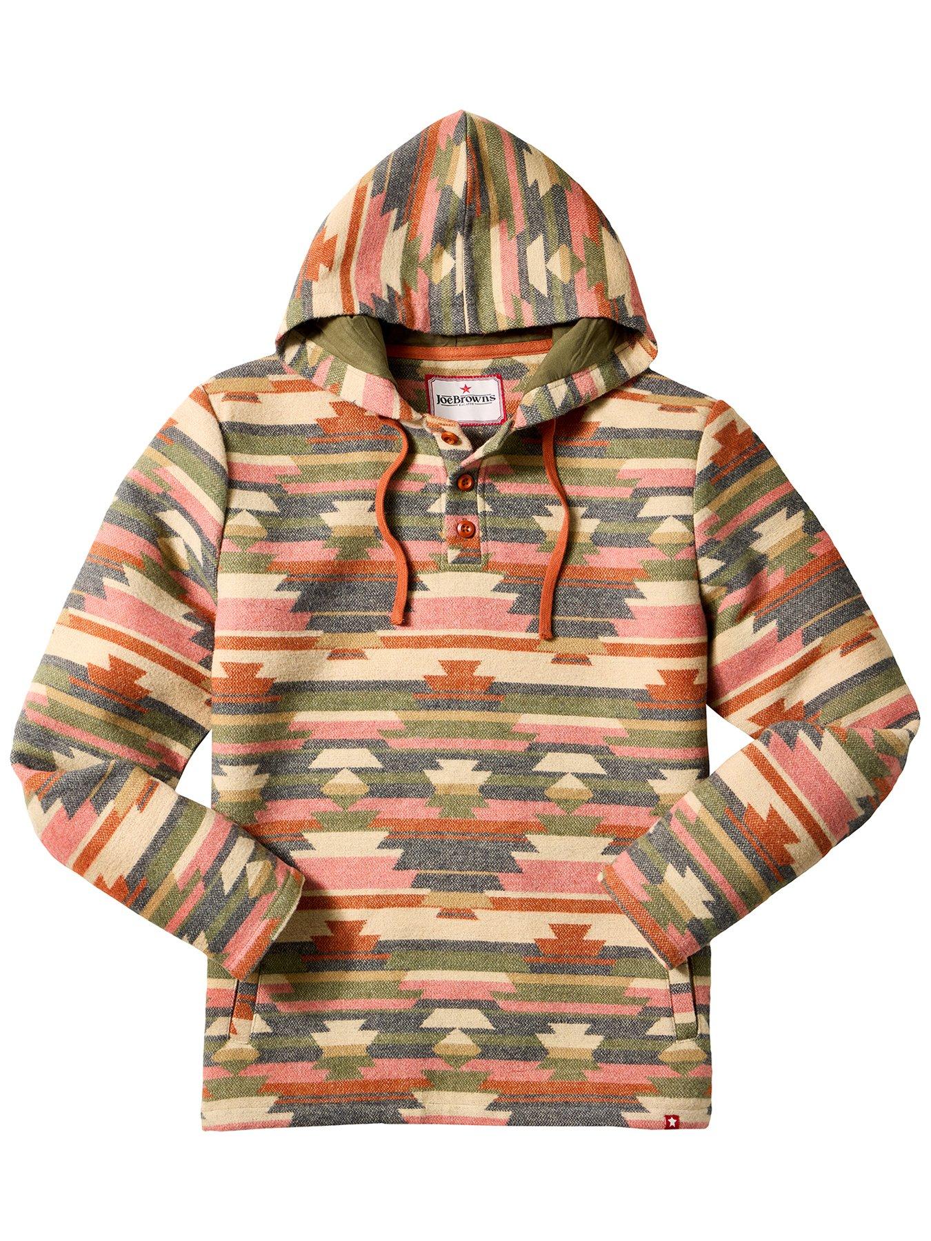 Image 6 of 6 of Joe Browns Woven Aztec Hoodie - Multi