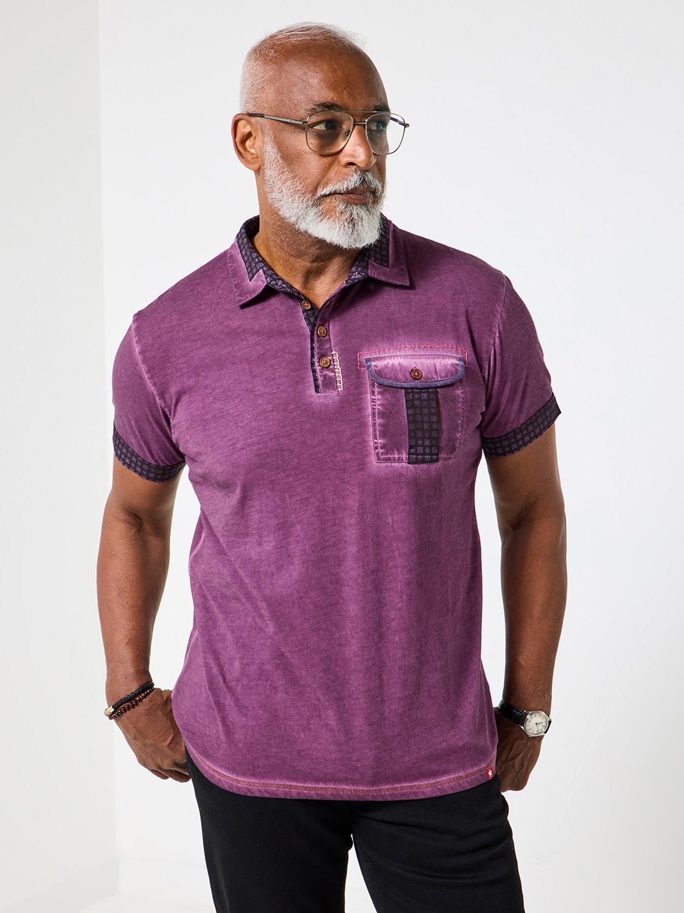 undefined Retro Wash Polo Shirt - Purple