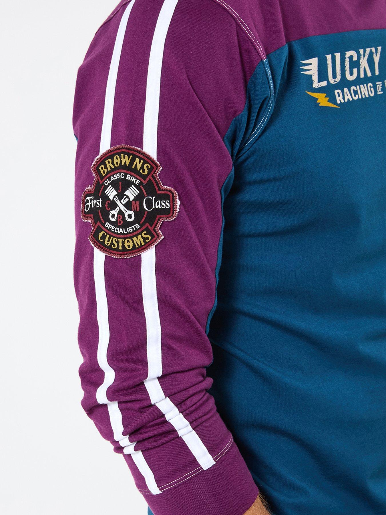 Image 5 of 6 of Joe Browns Colorblock Long Sleeve T Shirt - Purple