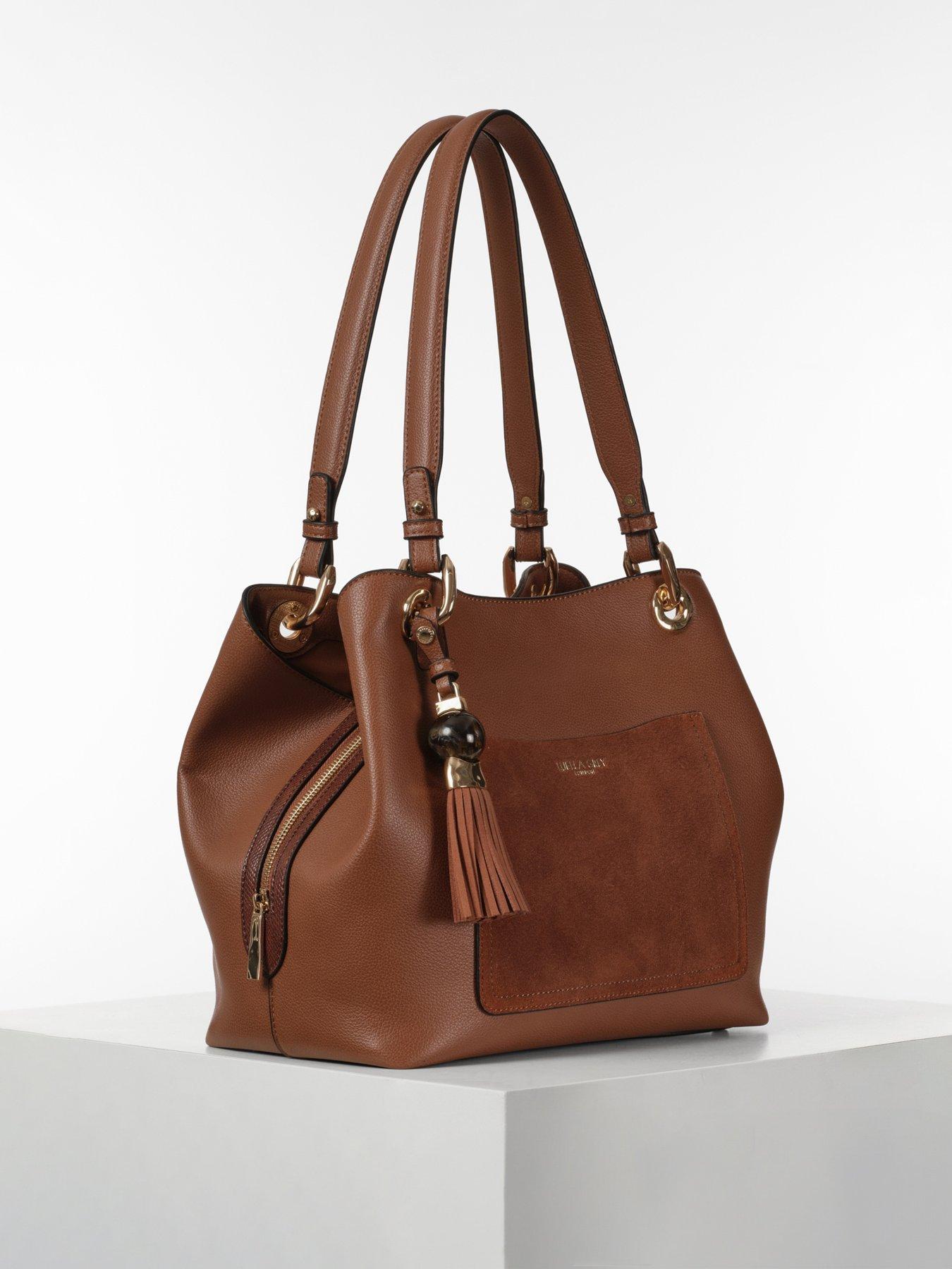  image of luella-grey-sienna-conker-hobo-tote-brown