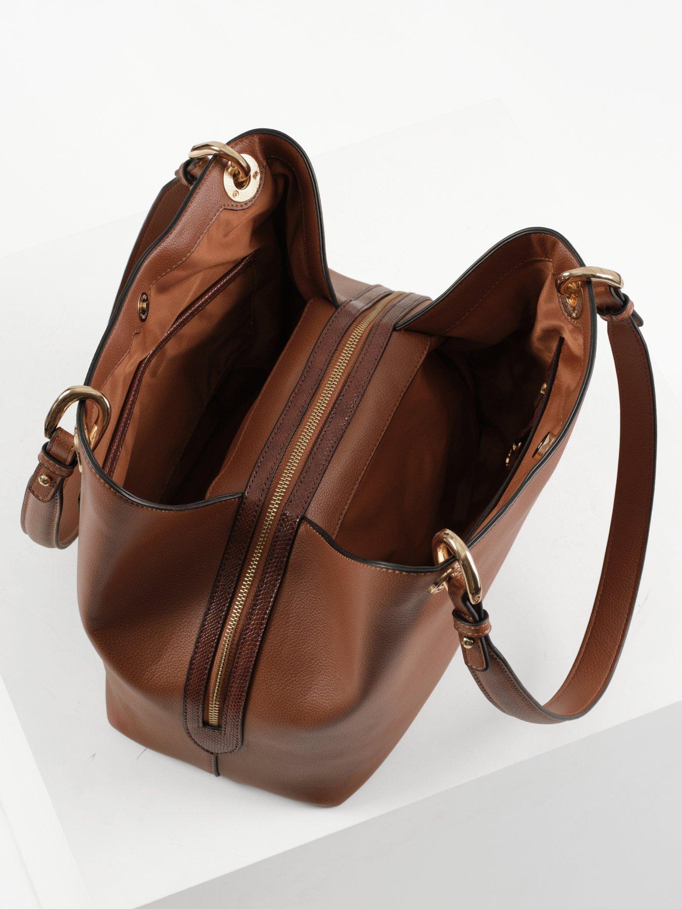  image of luella-grey-sienna-conker-hobo-tote-brown