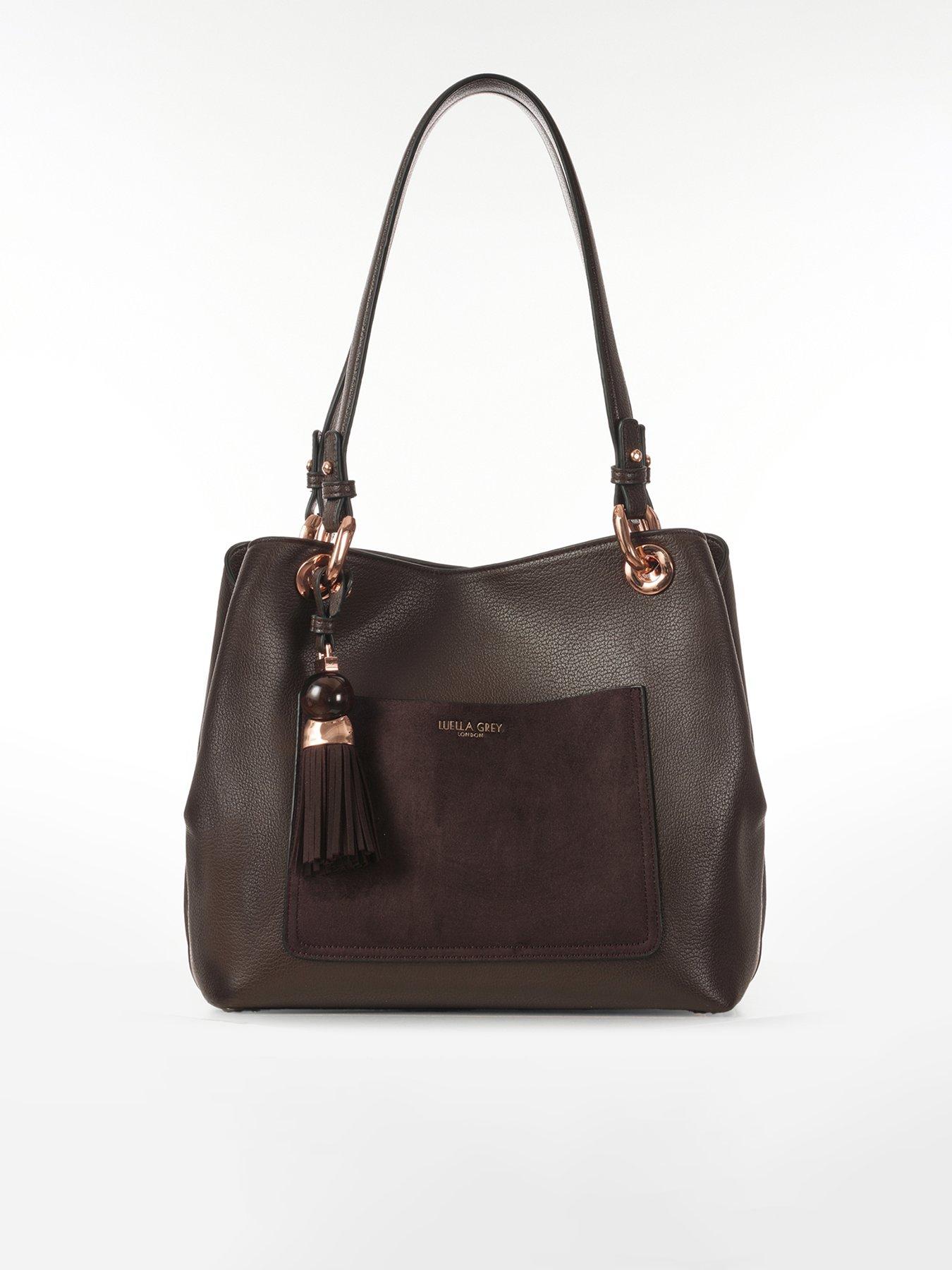 Luella Grey Sienna Chocolate Hobo Tote - Brown