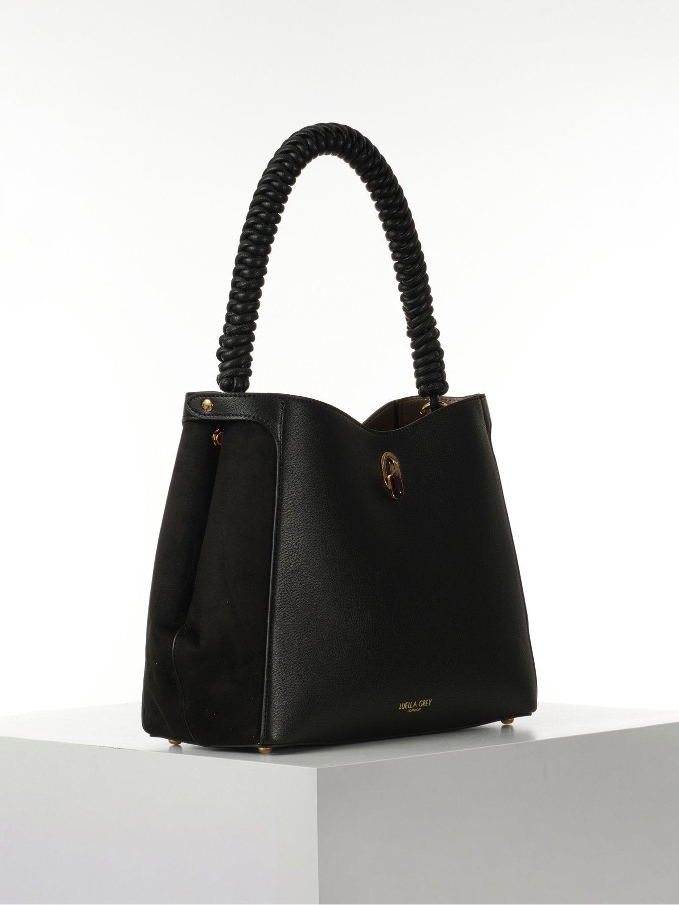 Image 3 of 5 of Luella Grey Simone Woven Handle Hobo - Black